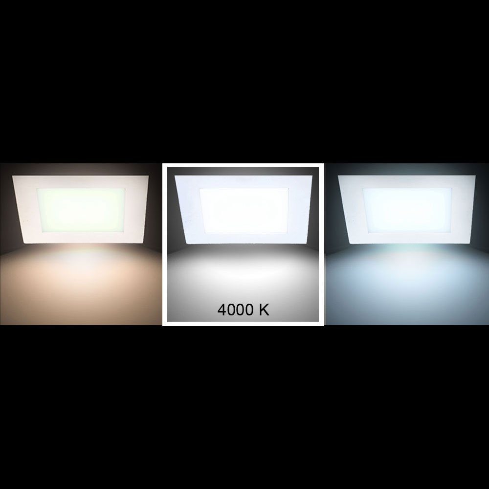 Wand Panel verbaut, Lampe LED-Leuchtmittel Raster Leuchte V-TAC Hochwertiges LED LED fest Decken Panel, Neutralweiß, Einbau