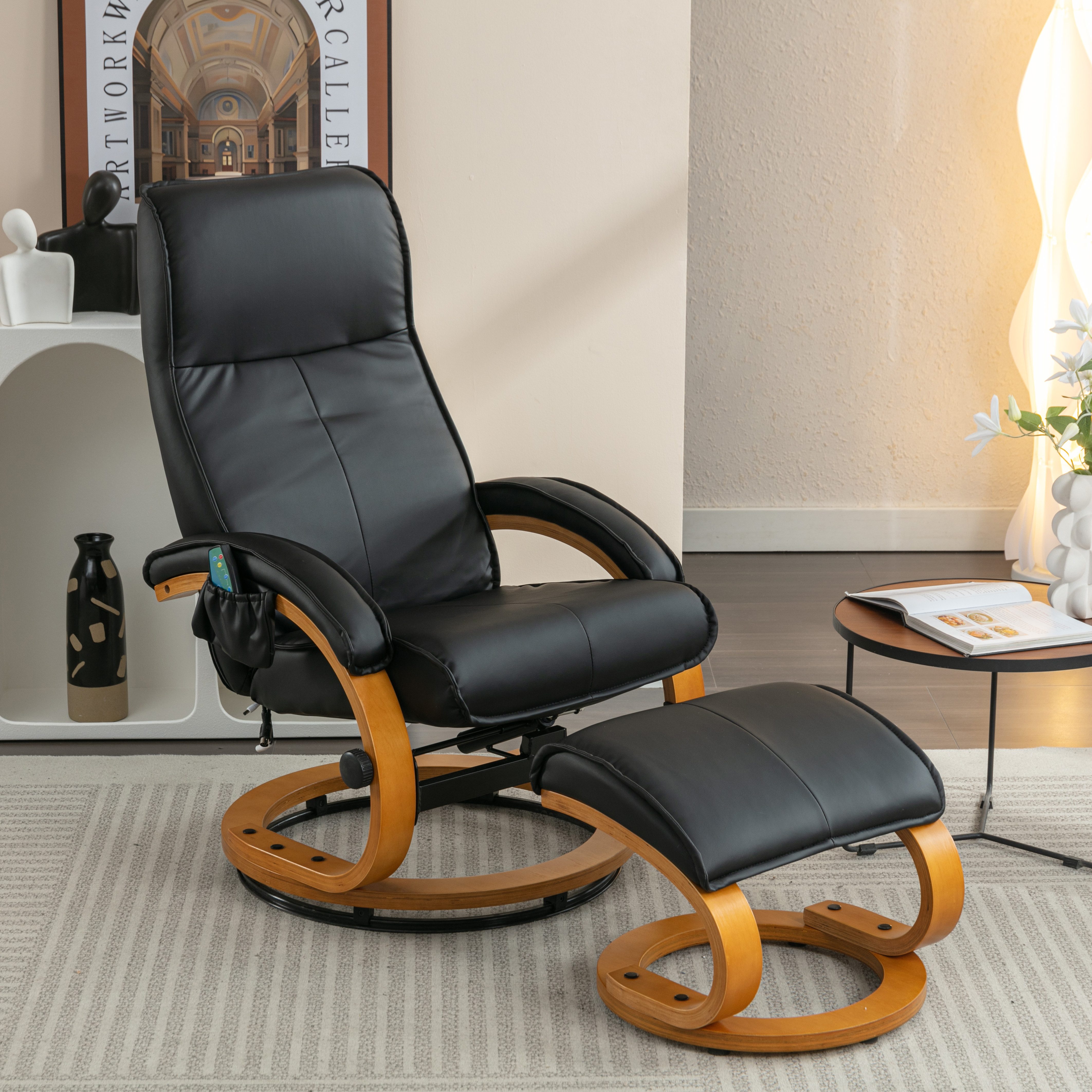 MODFU Massagesessel Massagesessel,Heizfunktion und Fußhocker (Massagesessel günstig online kaufen