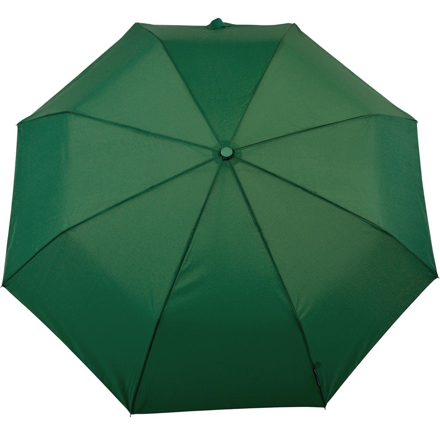 mit Begleiter uni, zuverlässige Taschenregenschirm miniMAX® Impliva Auf-Automatik windsicher dunkelgrün der