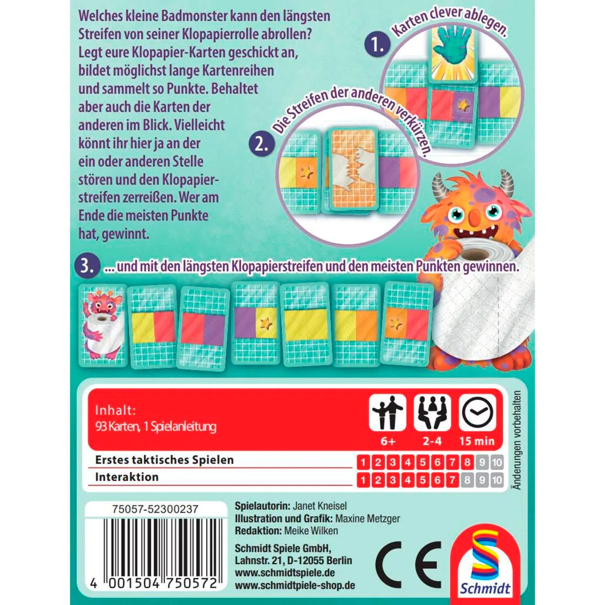 Schmidt Spiele Spiel Schmidt Spiele Monsterrolle, Kartenspiel