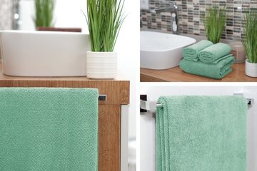 Beautex Handtuch Set Handtuch Set, Made in Europe, Frottier, (Multischlaufen-Optik, Frottier Premium Set aus 100% Baumwolle 550g/m)