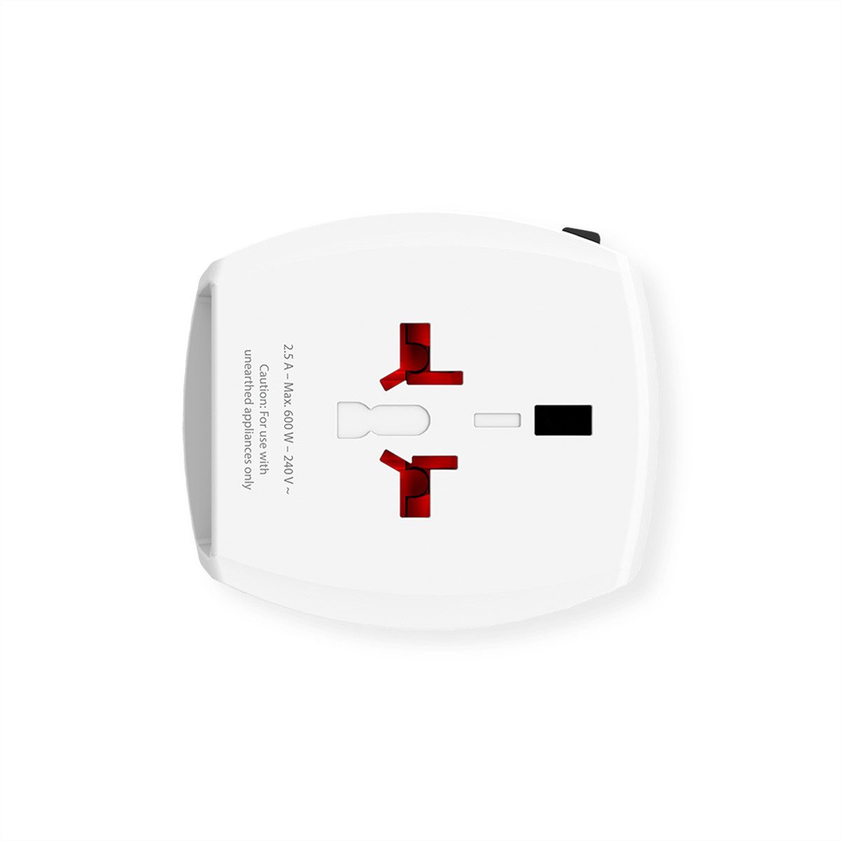 MUV USB 2xA Universal 2-poliger Reiseadapter Stromadapter