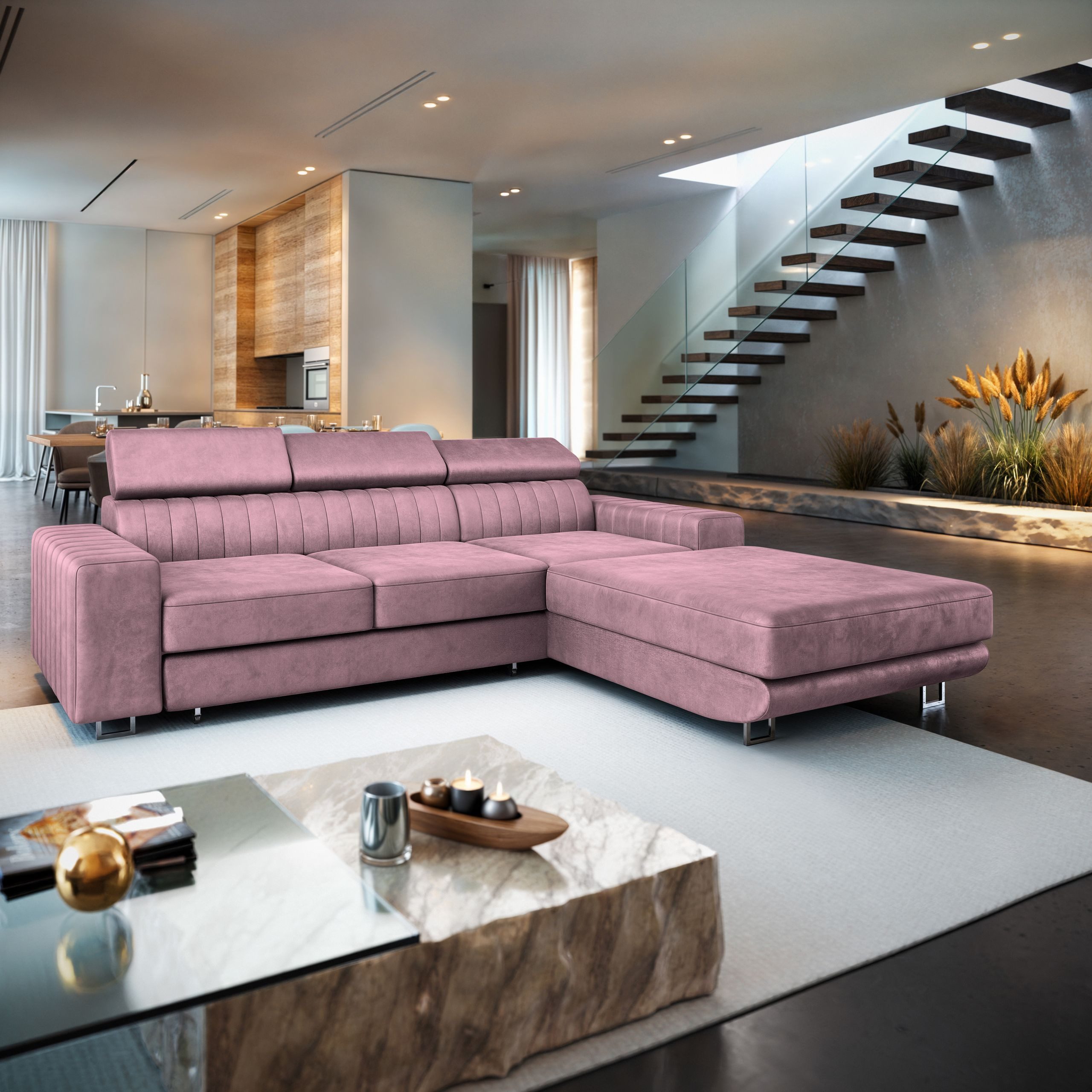 Masseno Ecksofa NOTO mit Schlaffunktion L-Form, günstig online kaufen