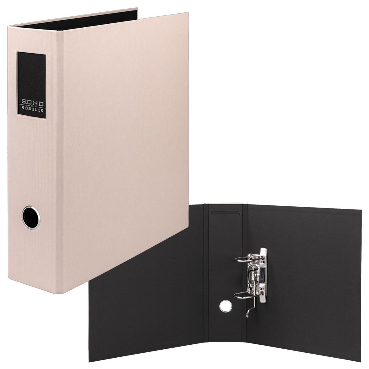 Rössler Aktenordner RÖSSLER Ordner mit Hebelmechanik powder