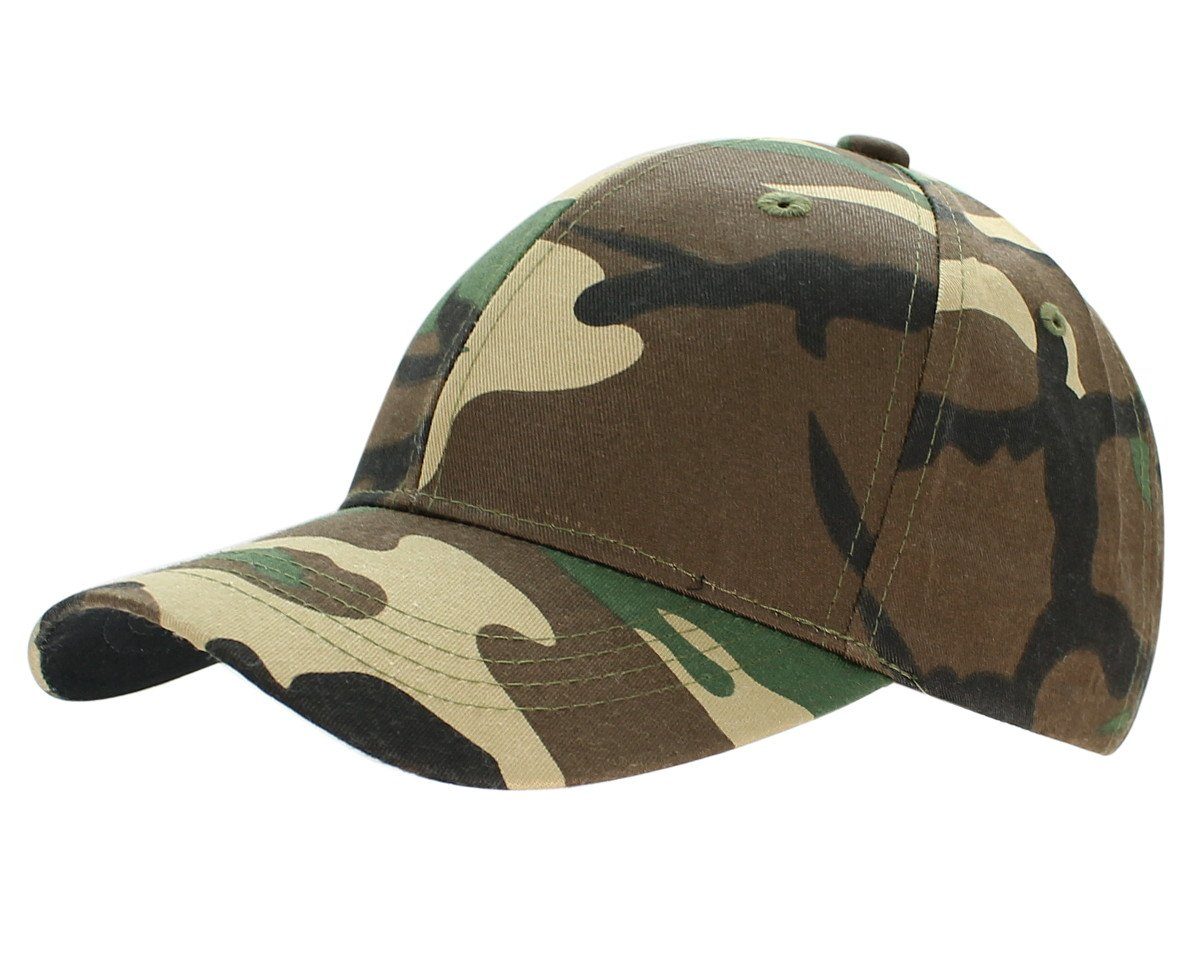 dy_mode Baseball Cap Basecap Herren Kappe Camouflage Army Muster Damen Schirmmütze mit Belüftungslöcher K105-V1-ArmyDunkel