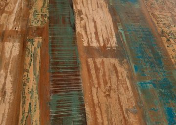 TPFLiving Tischplatte Zenobia - nachhaltig, da aus recyceltem Altholz (nachhaltig, da aus recyceltem Altholz - bunt lackiert, Esszimmertisch massiv, Wohnzimmertisch, Holztisch), Produktlinie: ROMA - Breite: 160 cm, Höhe: 4 cm, Tiefe: 85 cm