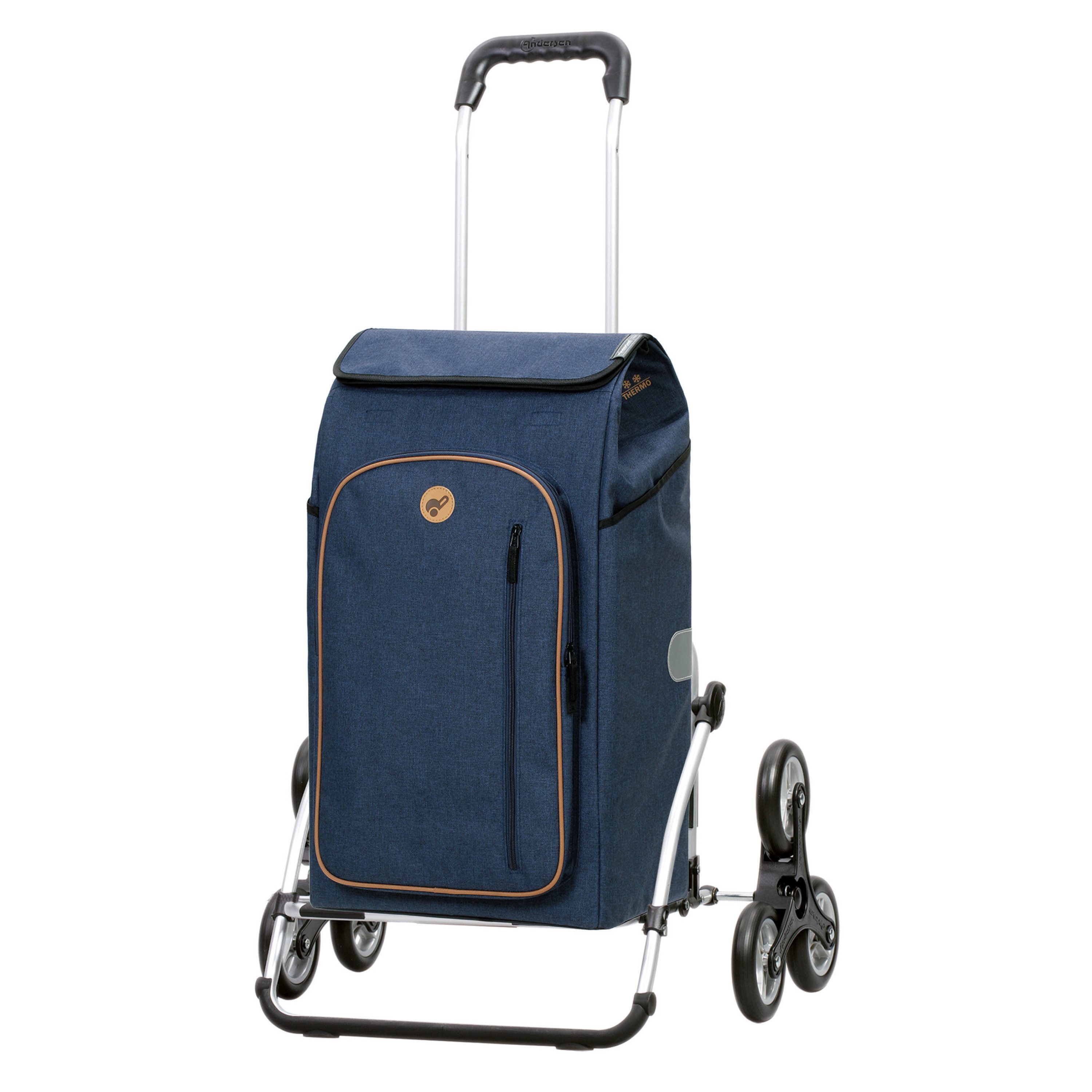 Andersen Einkaufstrolley Treppensteiger Cargo Shopper XXL Folke blau, Therm günstig online kaufen