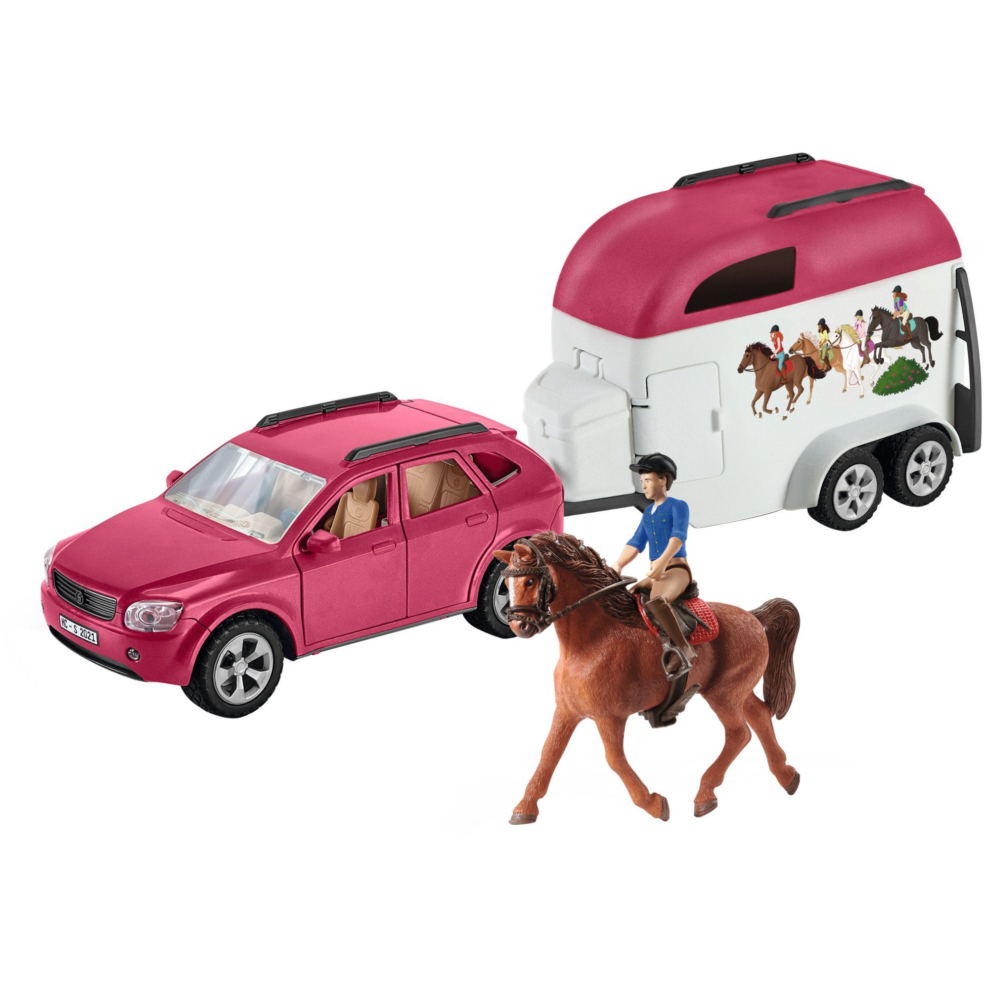 Schleich® Spielwelt Schleich Horse Club SUV mit Anhänger