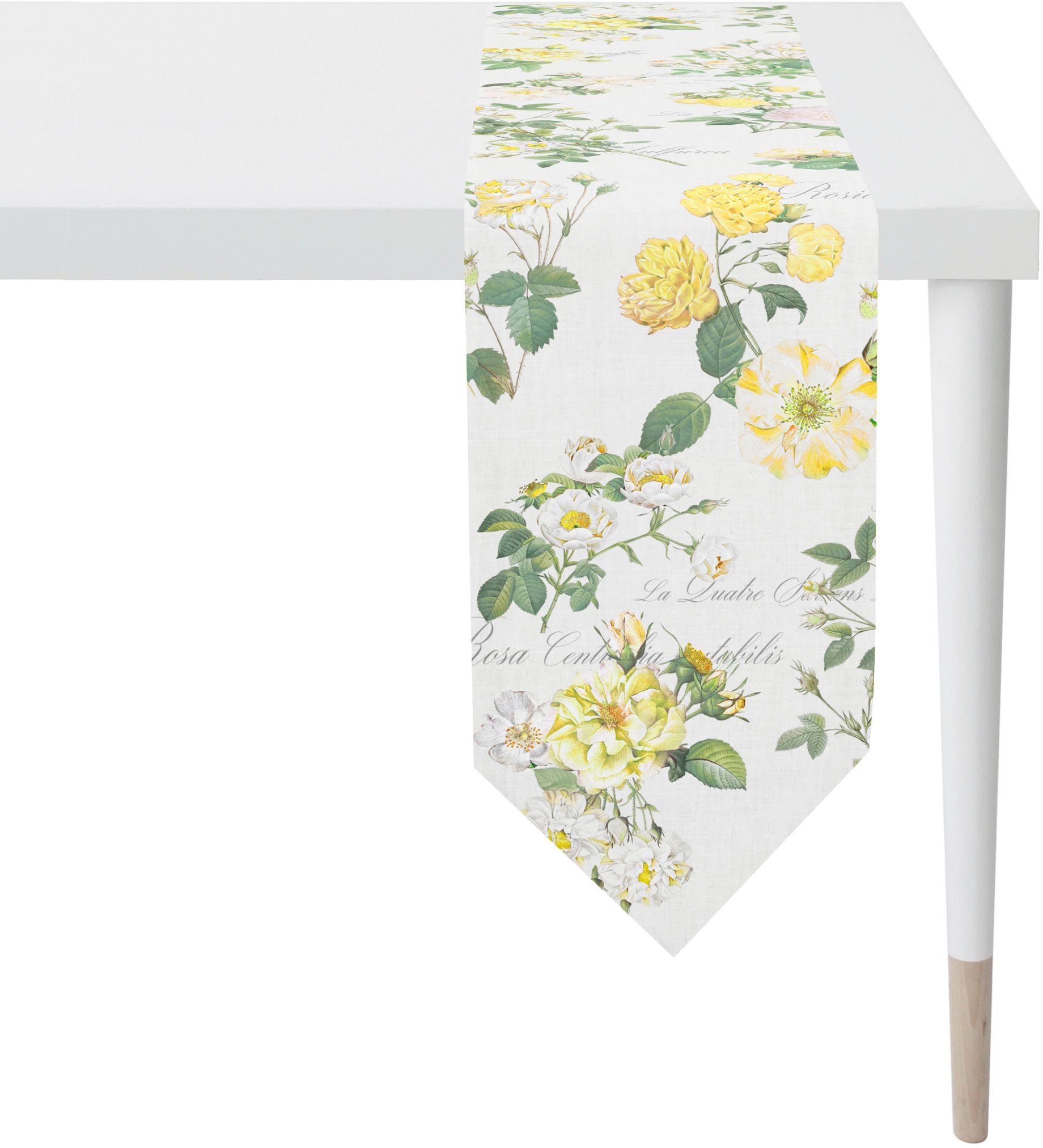 APELT Tischband 6527 SUMMERTIME, Sommerdeko, Sommer (1-tlg), Digitaldruck gelb | Tischbänder