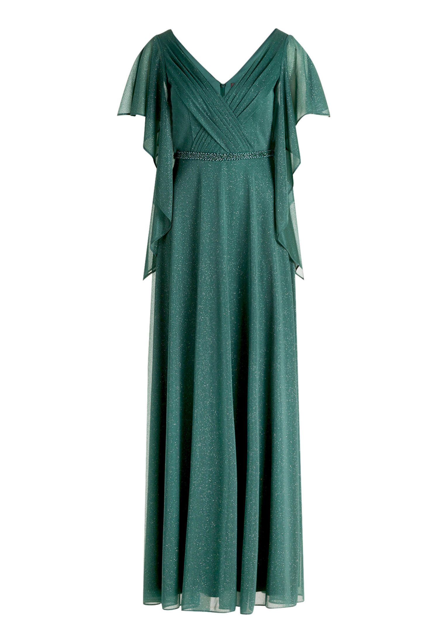 Vera Mont Abendkleid Damen im Glitzer-Look Falten