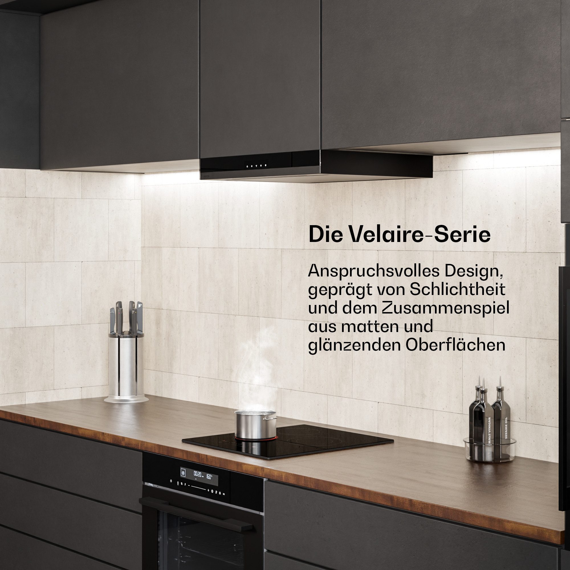 Klarstein Elektro-Kochfeld Velaire 10047442, Elektrische Kochfelder 3 Zonen Aluminium 4200 W Touch – Bild 3 von 5