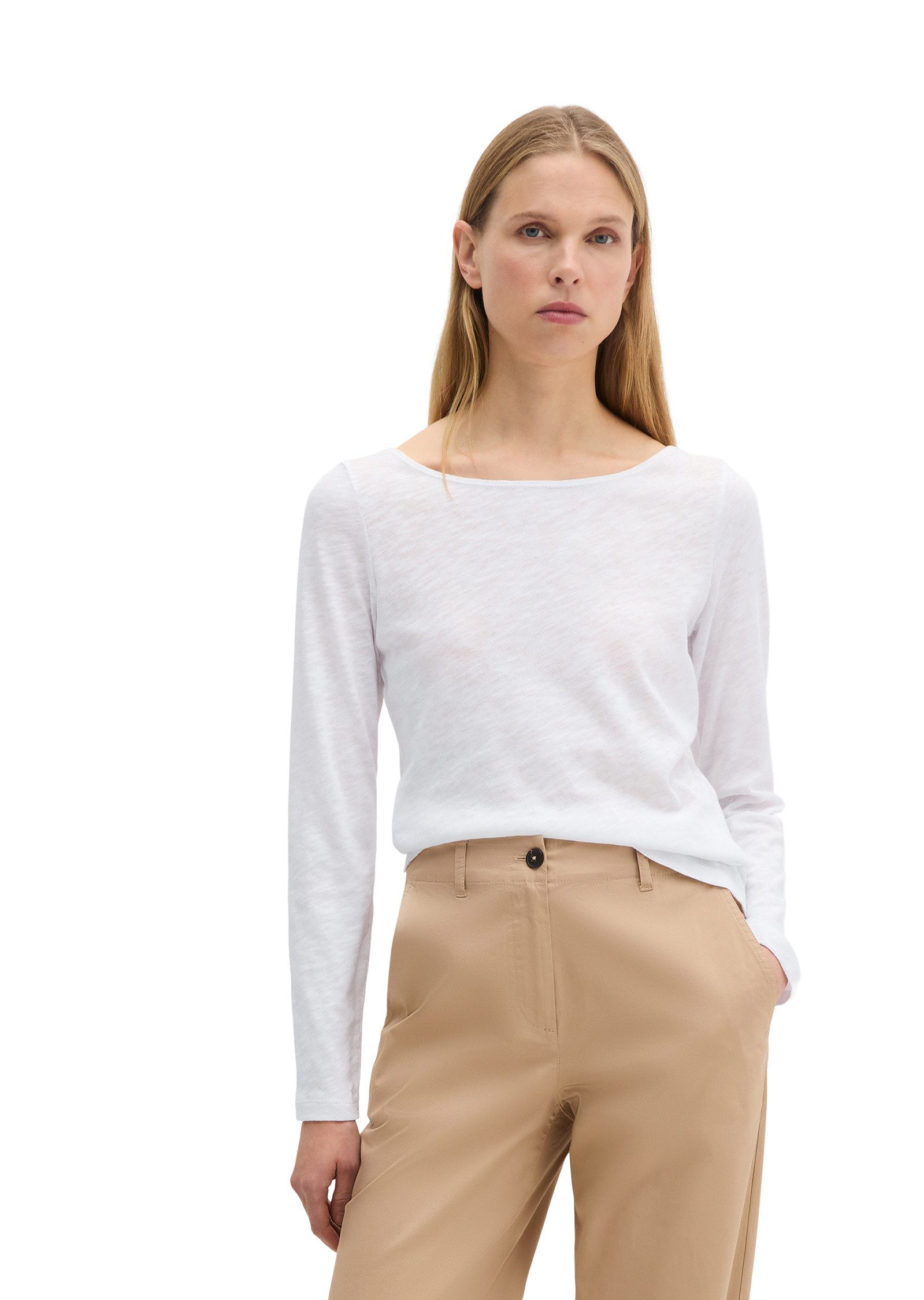 Marc O'Polo Langarmshirt aus Organic Cotton günstig online kaufen