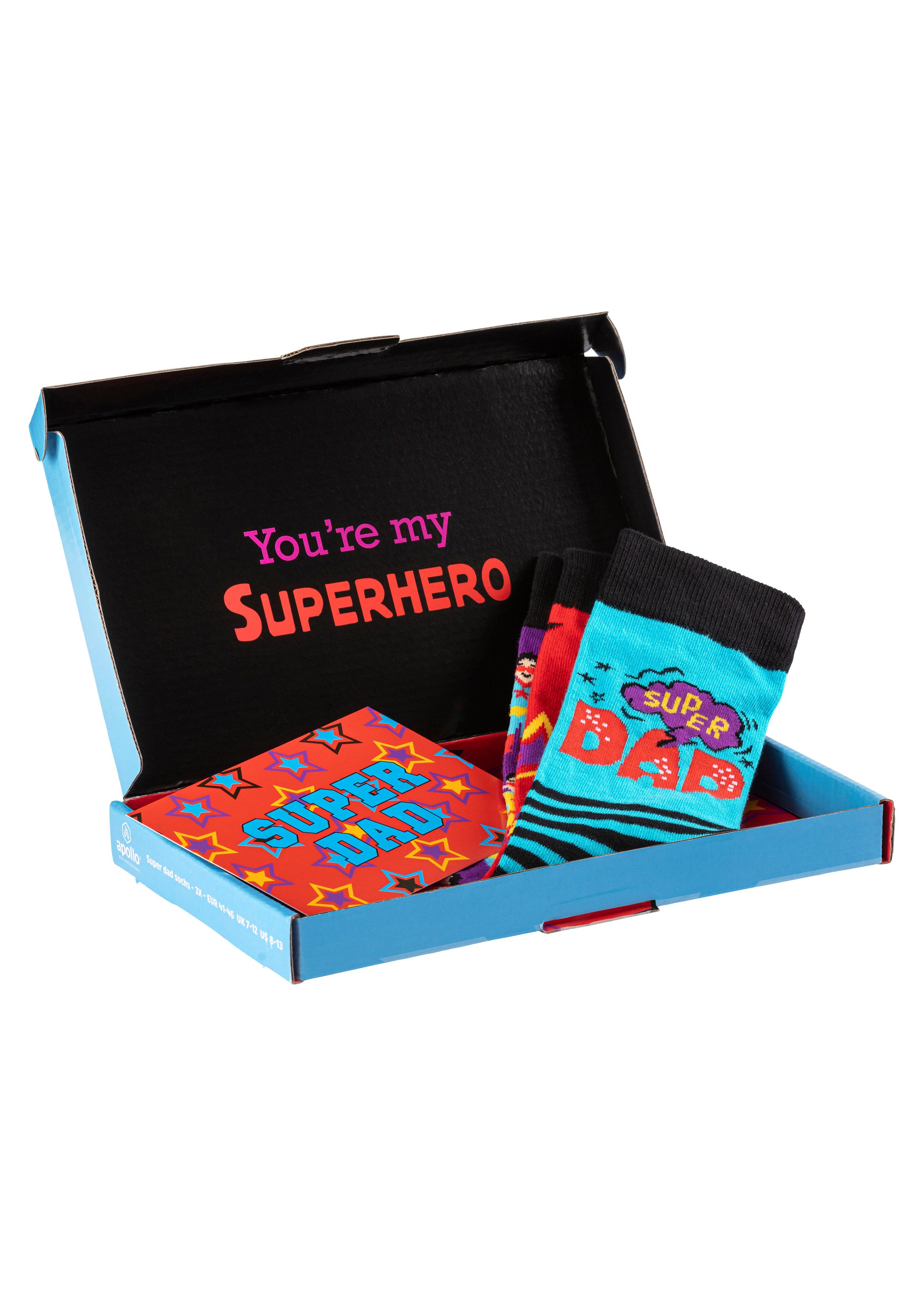 Apollo Socken Geschenkbox Super-Dad oder Best günstig online kaufen