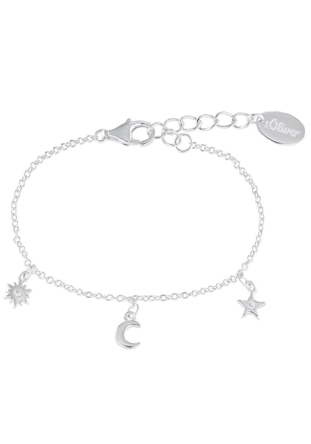 Sterne: 2036884, Mond Zirkonia von Sonne, und (synth), Sterne, Sonne, mit Armband Junior Mädchen und Kinder Mond Armband