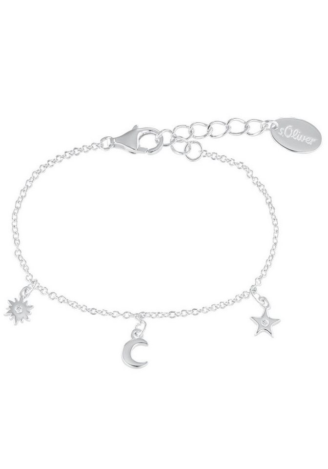  Junior Armband Sonne, Mond und Sterne, 2036884, mit Zirkonia (synth),  Sonne, Mond und Sterne: Kinder Mädchen Armband von