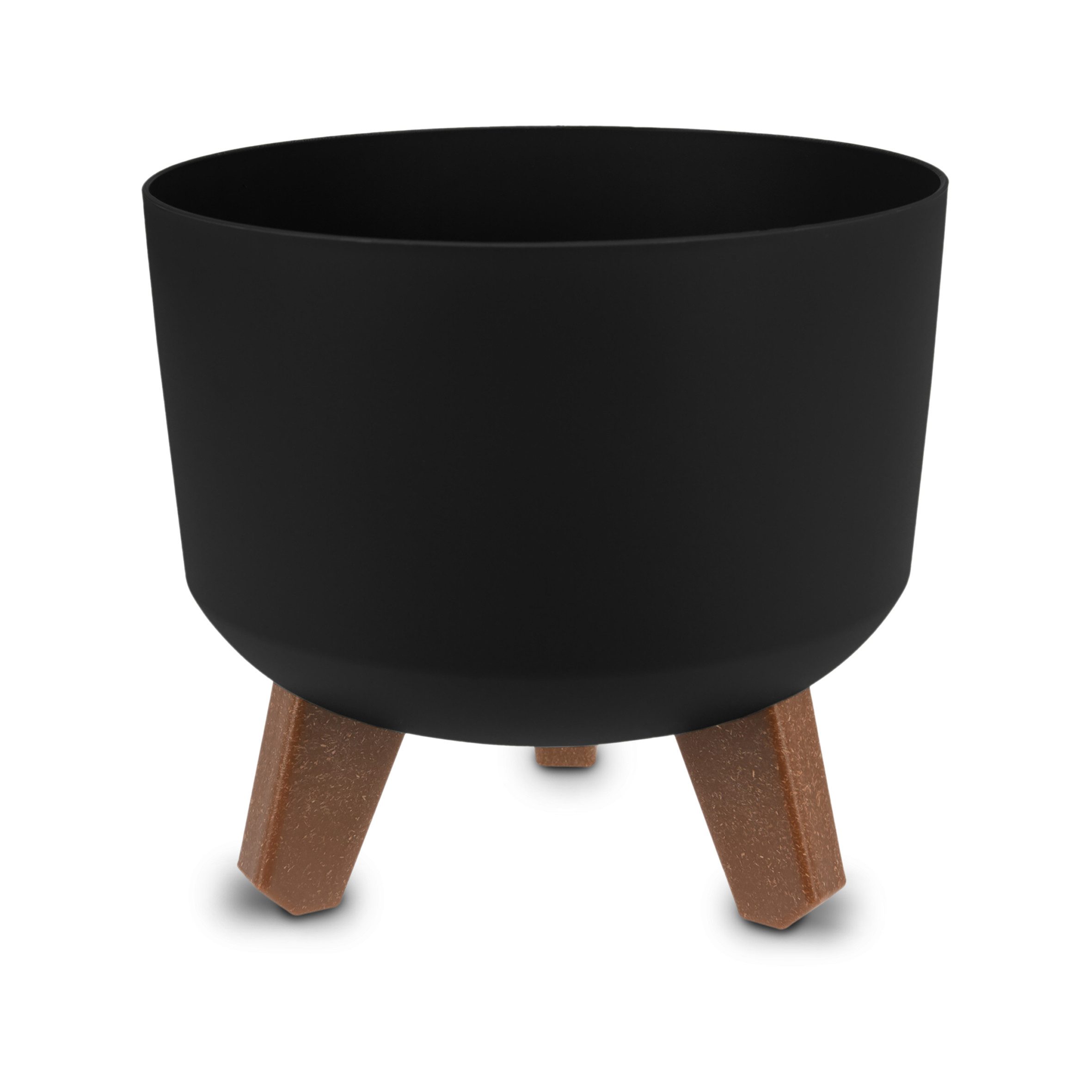 Spetebo Blumentopf auf Füßen (Artikel, 1 St., Pflanztopf in schwarz), mit W günstig online kaufen