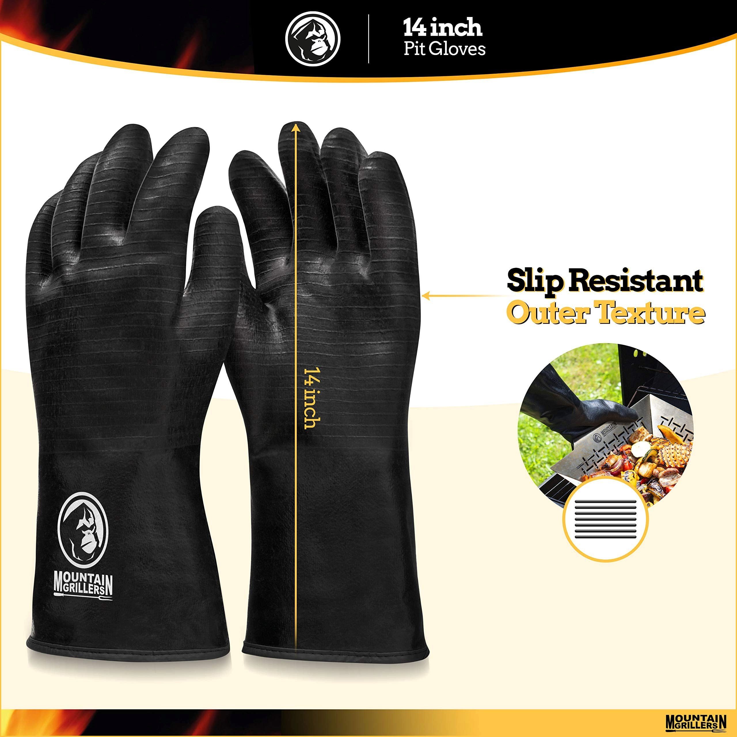 Mountain Cm Handschuhe Für Grill Extrem Bbq, Grillers Hitzebeständige 35,6 Grillhandschuhe