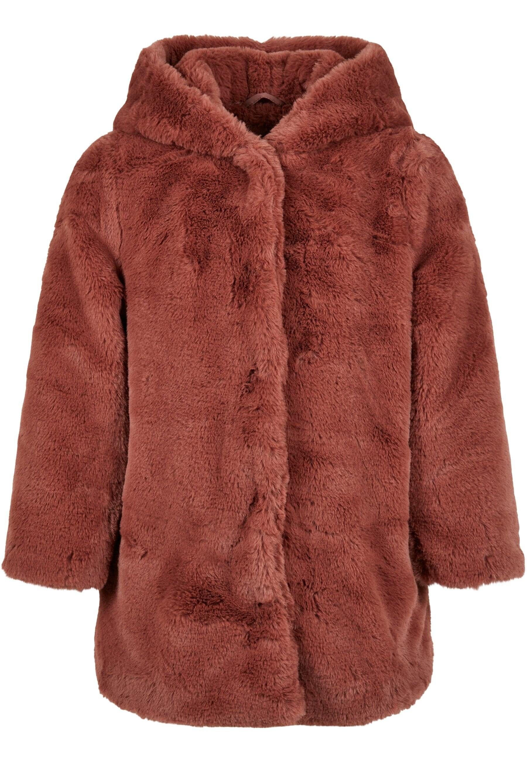 Winterjacke Urban Classics Damen Girls Hooded Teddy Coat