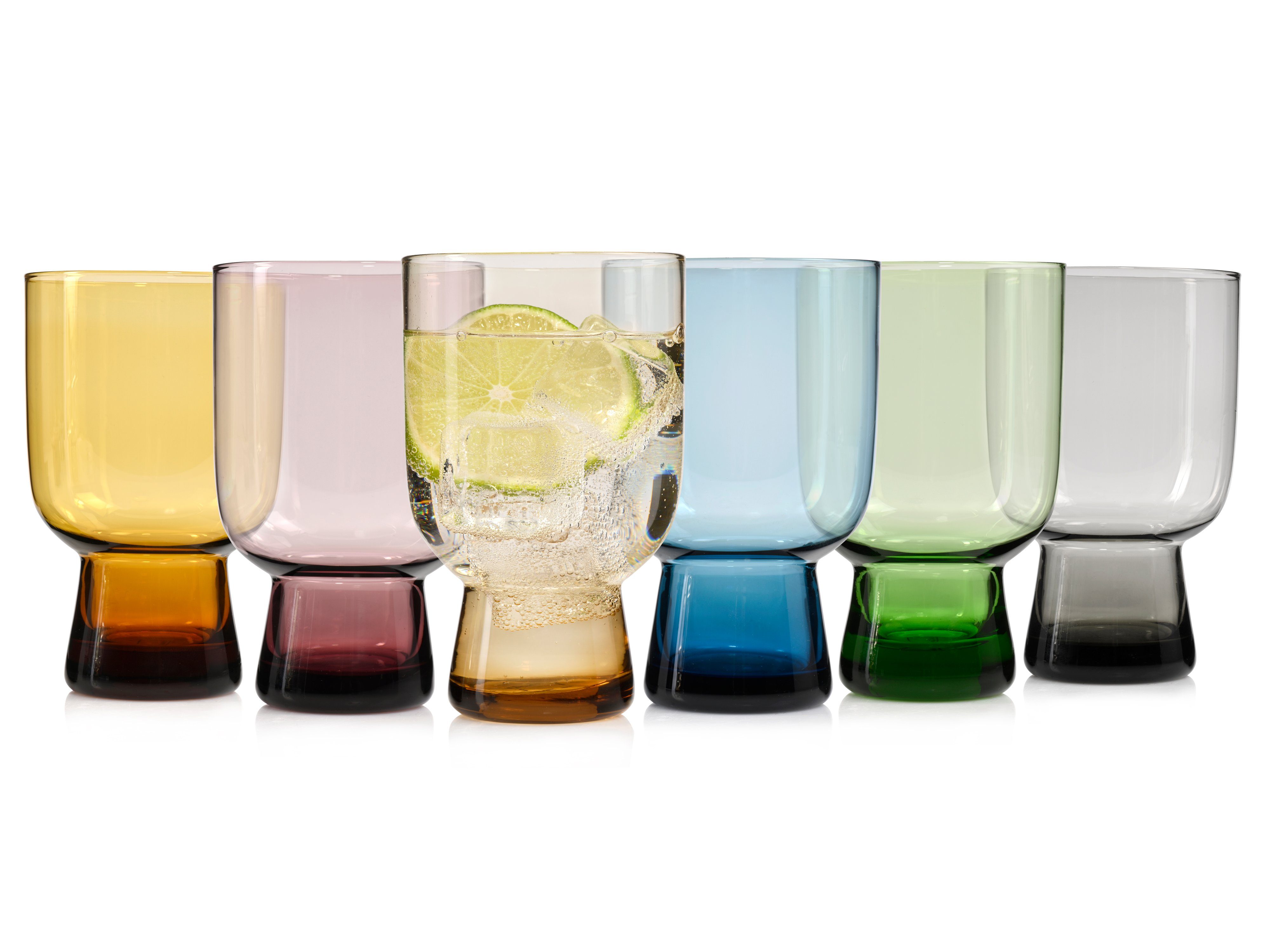 SÄNGER Скло-Set Corsica, Glas, Trinkgläser im Mediterranen Design, spülmaschinengeeignet, 350 ml