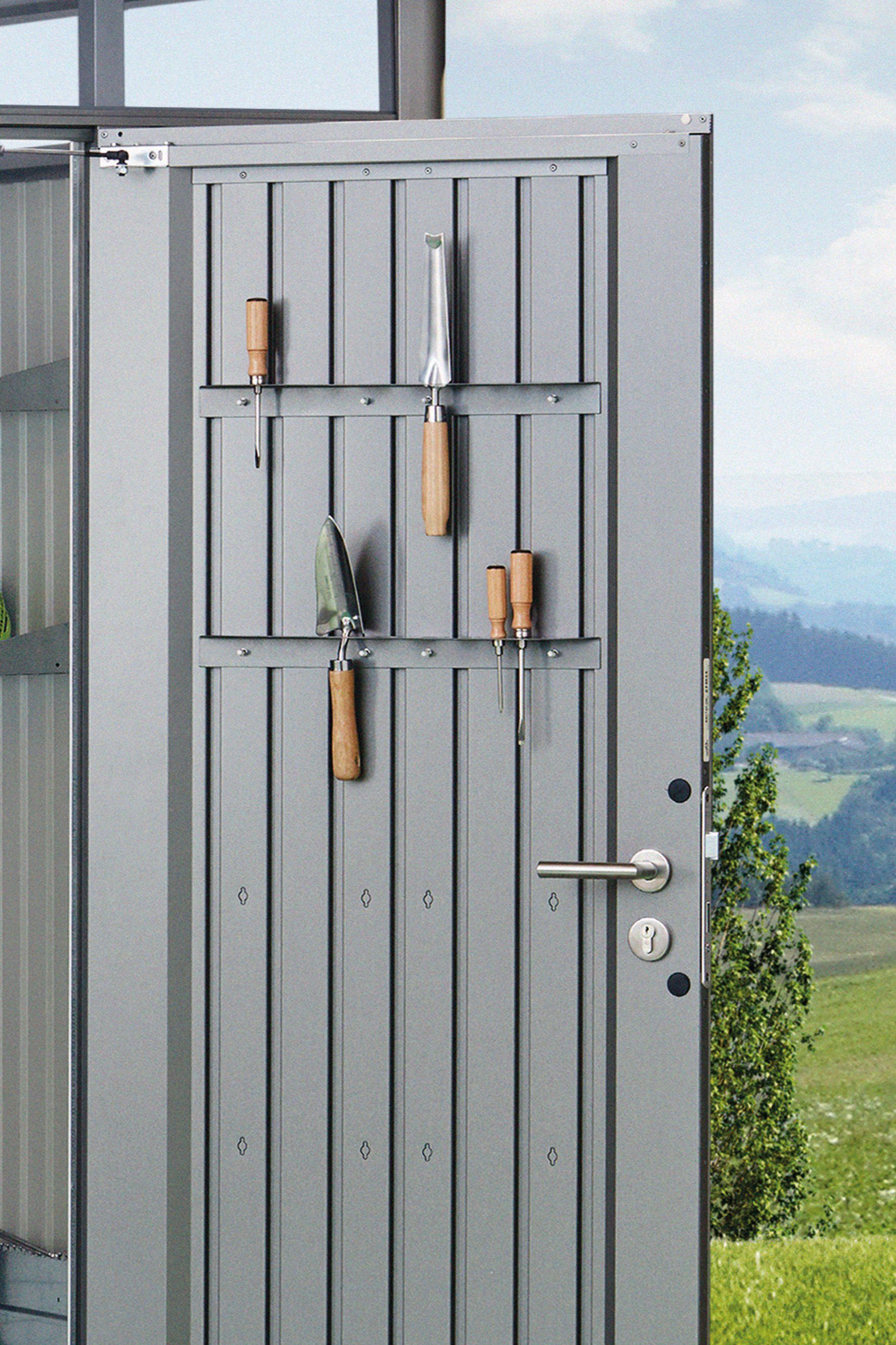 Biohort HighLine Gartengerätehalter, (2er-Set, quarzgrau-metallic)