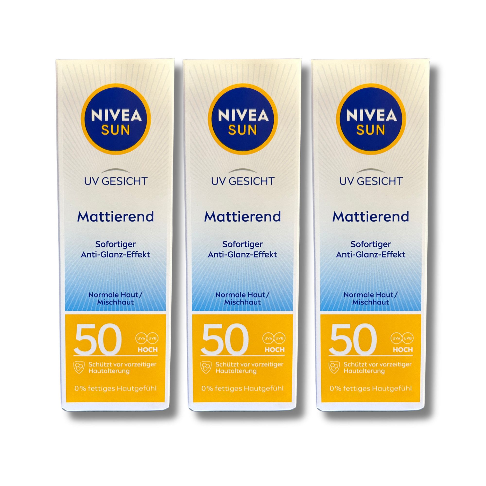 Nivea Sun Sonnenschutzcreme UV Gesicht Mattierend LSF 50, 50 ml
