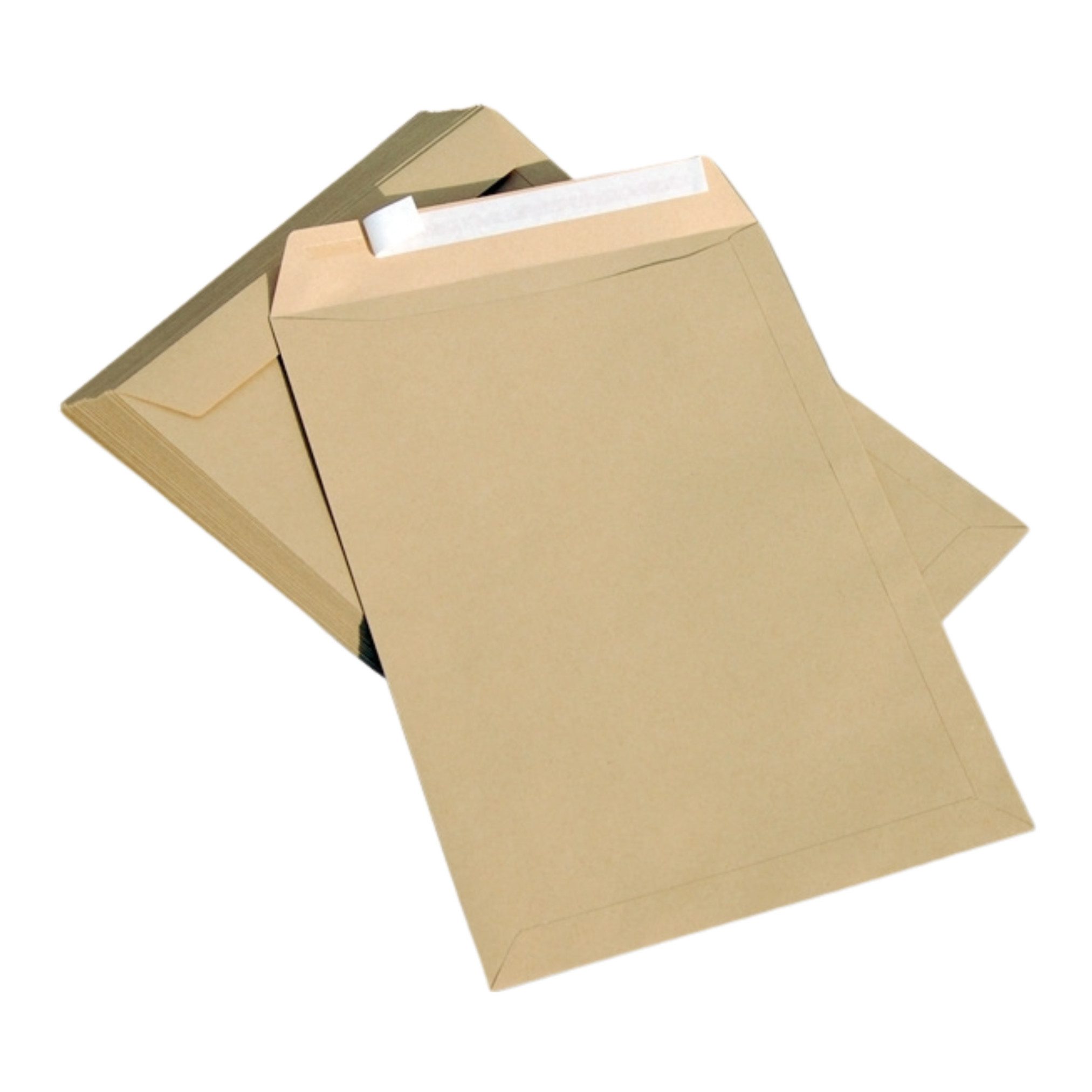 Packen24 GmbH Versandtasche Versandtaschen C4 Haftklebung braun ohne Fenster