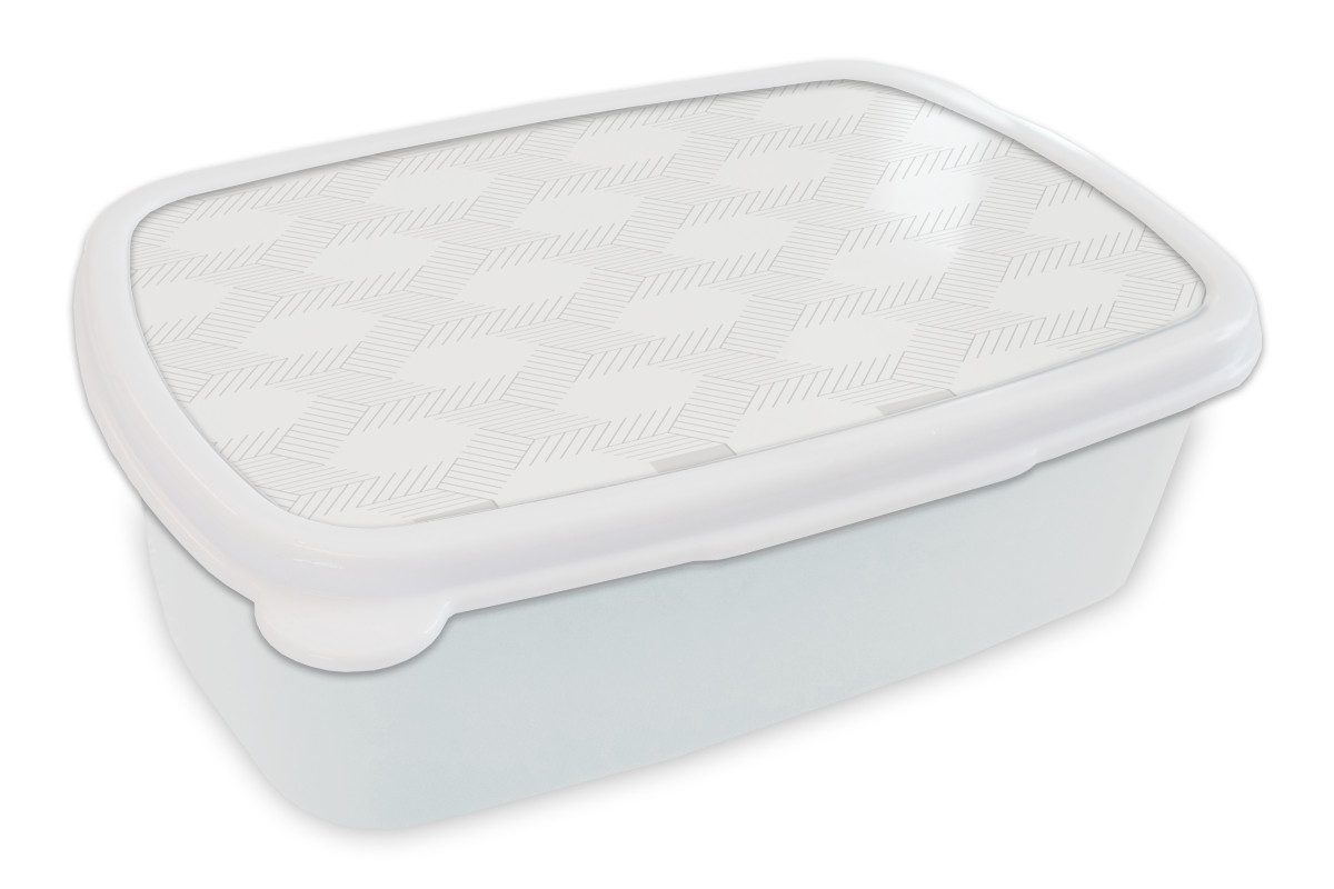 MuchoWow Lunchbox Grafik - Muster - Modern, Kunststoff, (2-tlg), Brotdose Schule oder Arbeit, Brotbox für Kinder und Erwachsene