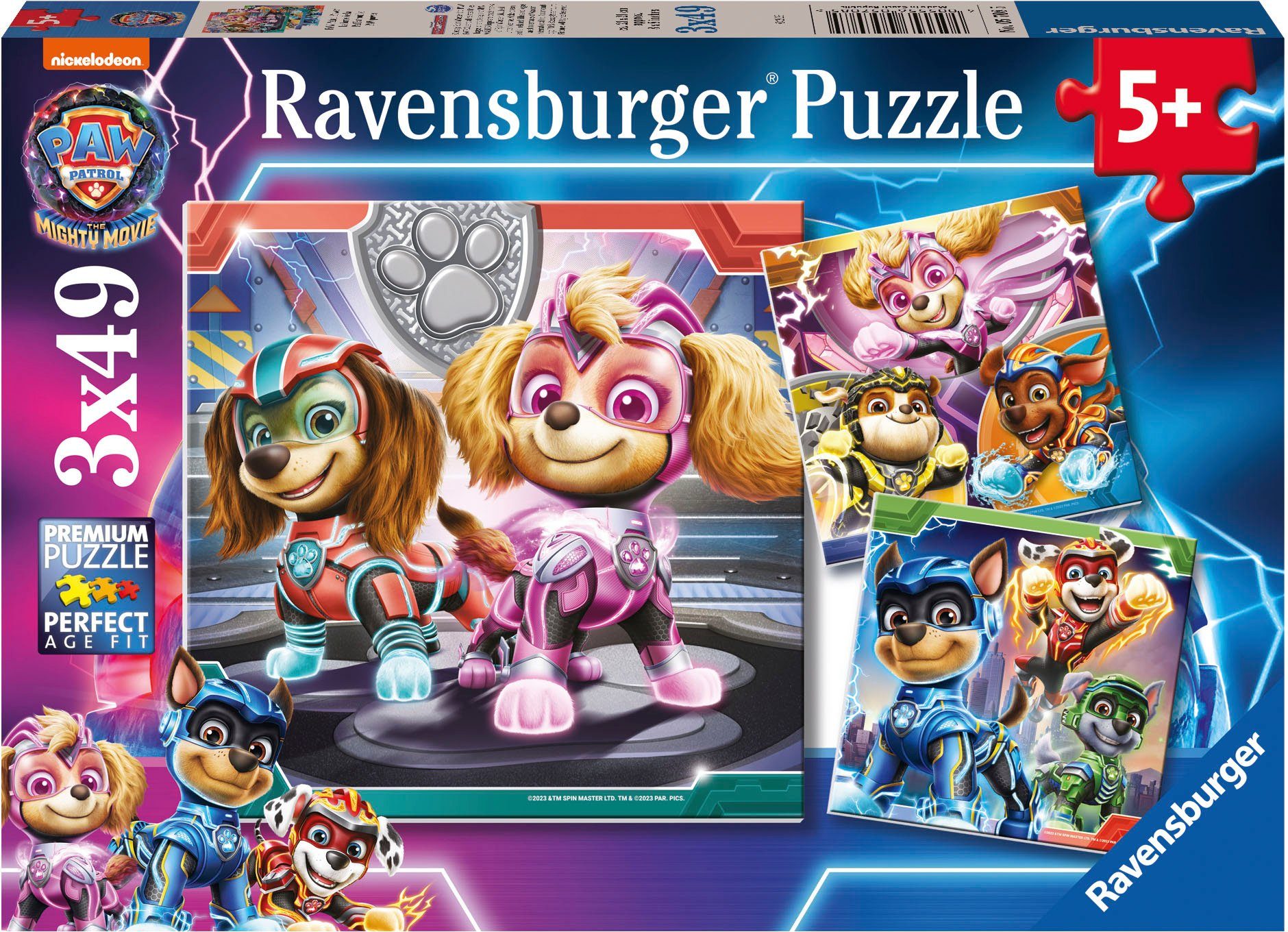 Ravensburger Puzzle PAW Patrol: The Mighty Movie, 147 Puzzleteile, Made in Europe; FSC® - schützt Wald - weltweit