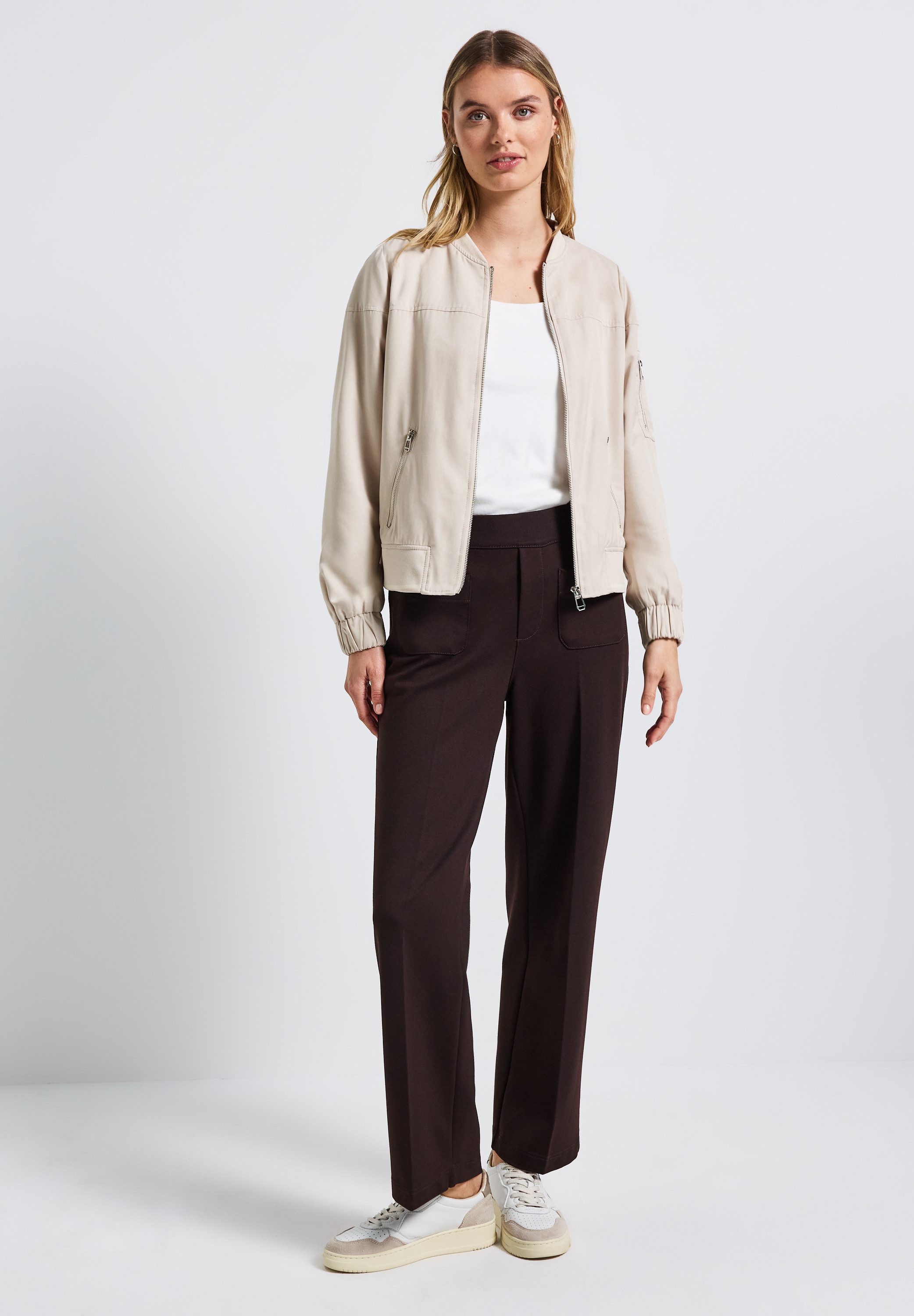 STREET ONE Blouson aus satinierter Viskose