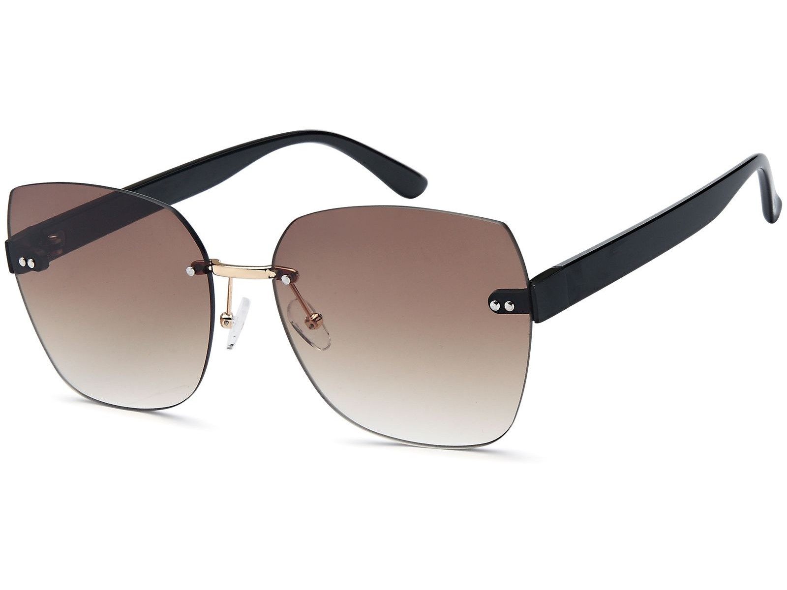 styleBREAKER Sonnenbrille Rahmenlose Rechteckige Sonnenbrille (1-St) Gradient