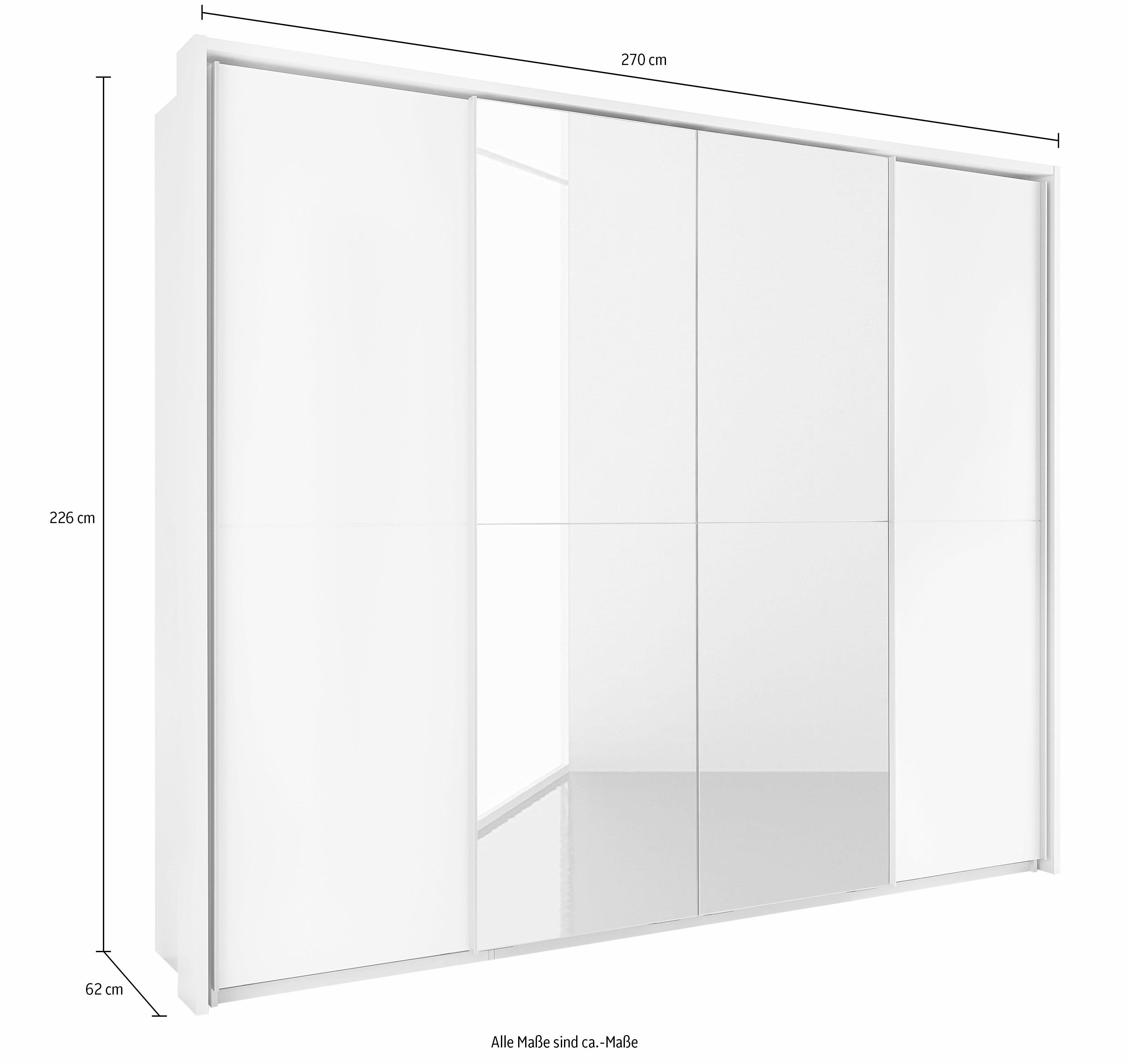 Schlafkontor TV-Fach Schwebetürenschrank Spiegel mit und