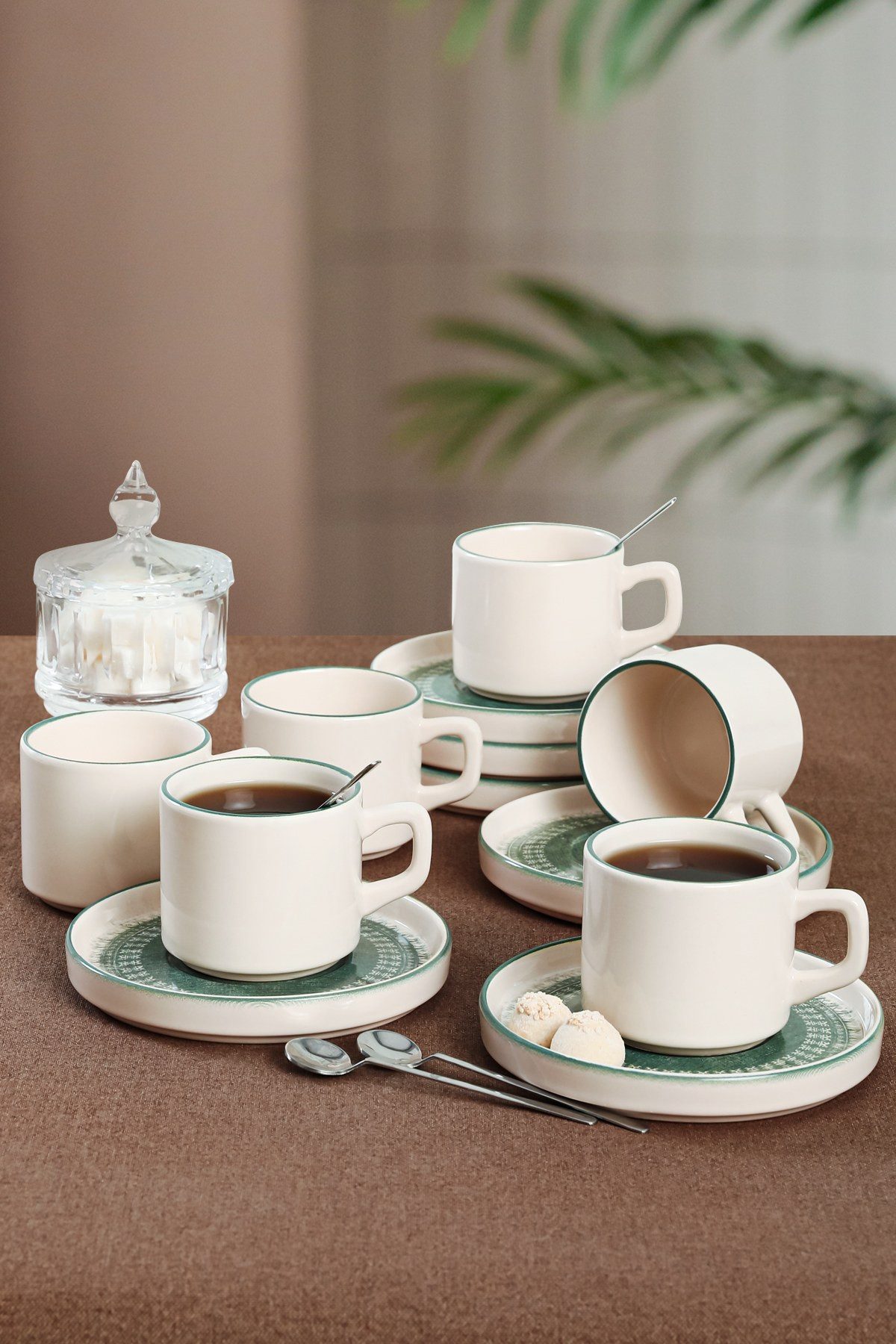Hermia Concept Gläser-Set 100% CERAMIC, 8 cm / 184 ml (6 Pieces) M1869, 12-tlg.