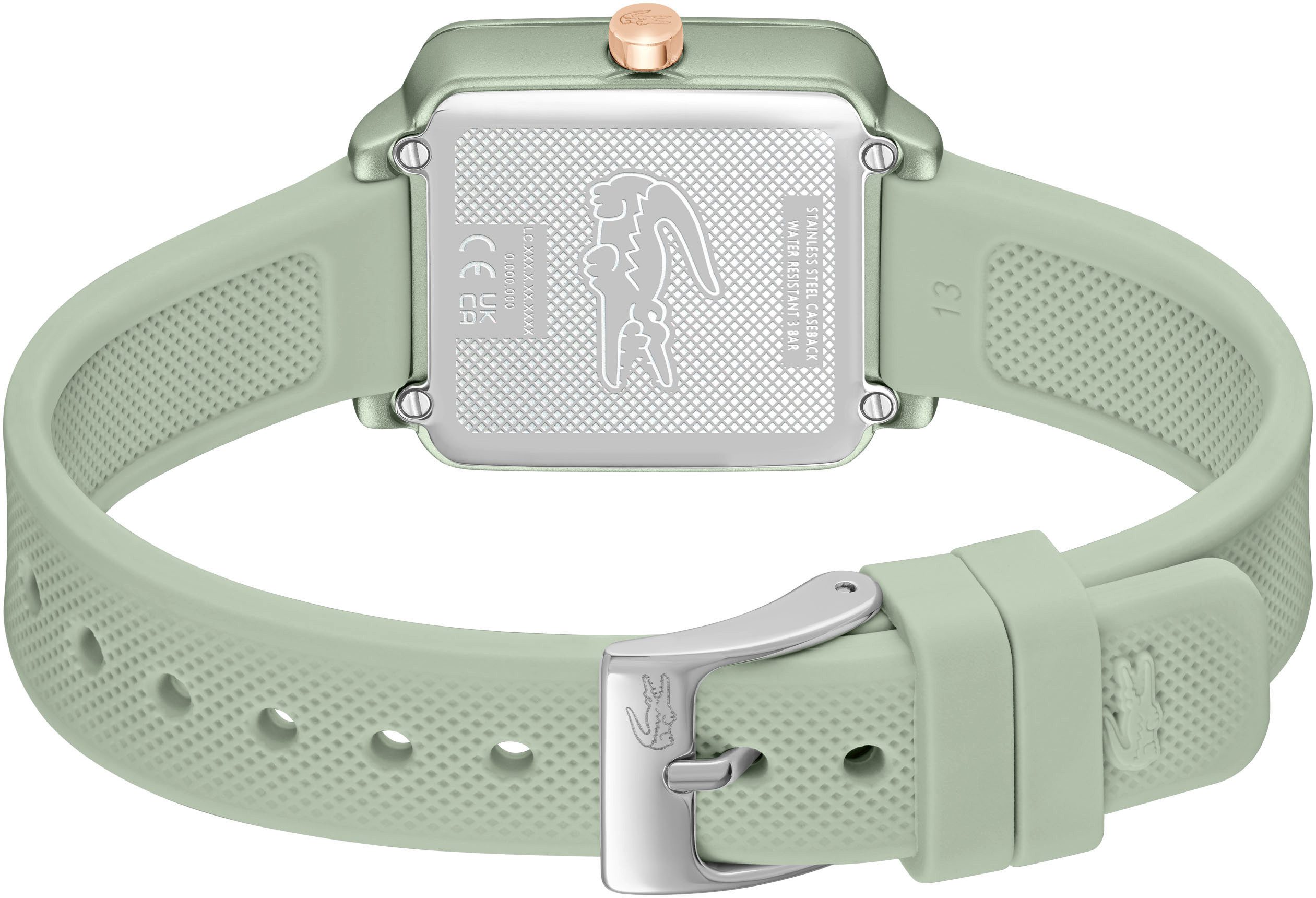 Lacoste Quarzuhr LACOSTE.12.12 FLOW 2001387, Armbanduhr, Damenuhr, analog, Silikonarmband