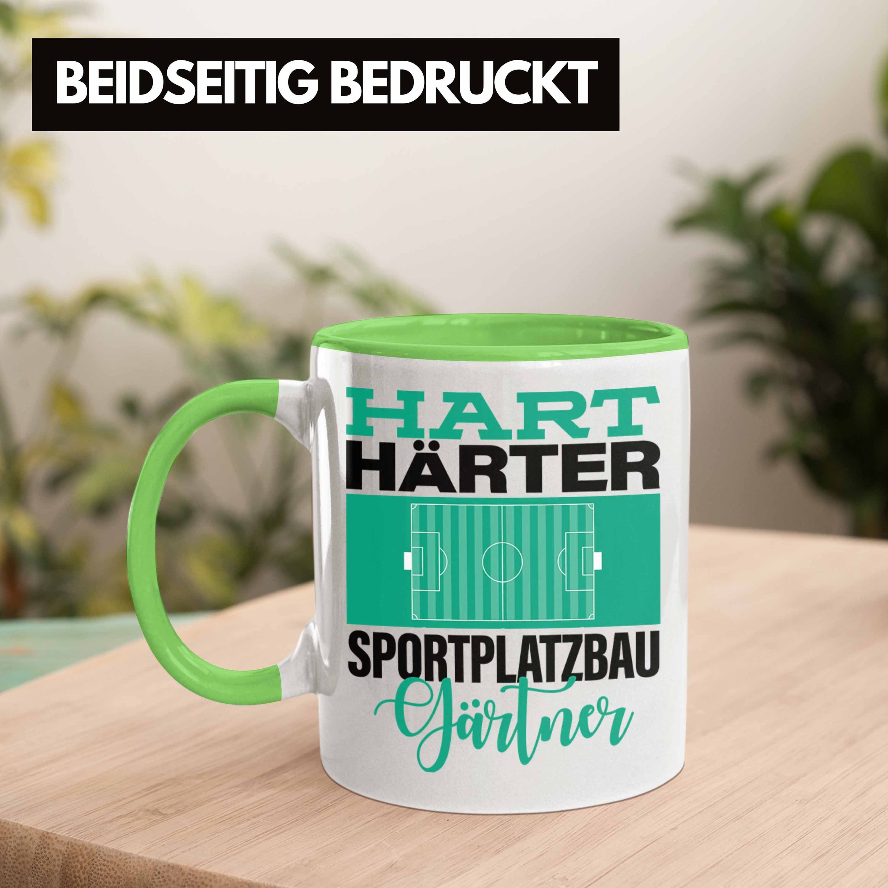 Sportplatzbaugärtner für "Hart Tasse Trendation Sportp Härter Grün Geschenkidee Spruch Tasse
