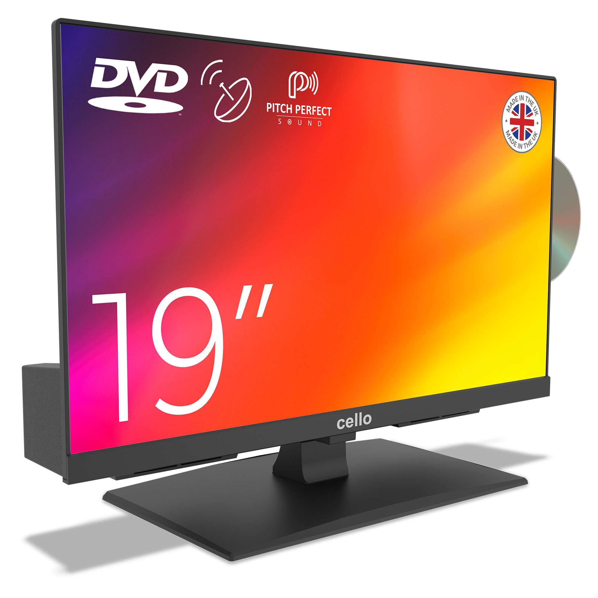 Cello C1924F LED-Fernseher (48 cm/19 Zoll, HD, Triple‑Tuner (DVB‑S/S2, DVB‑T/T2, DVB‑C/CI), USB‑Mediafunktion)