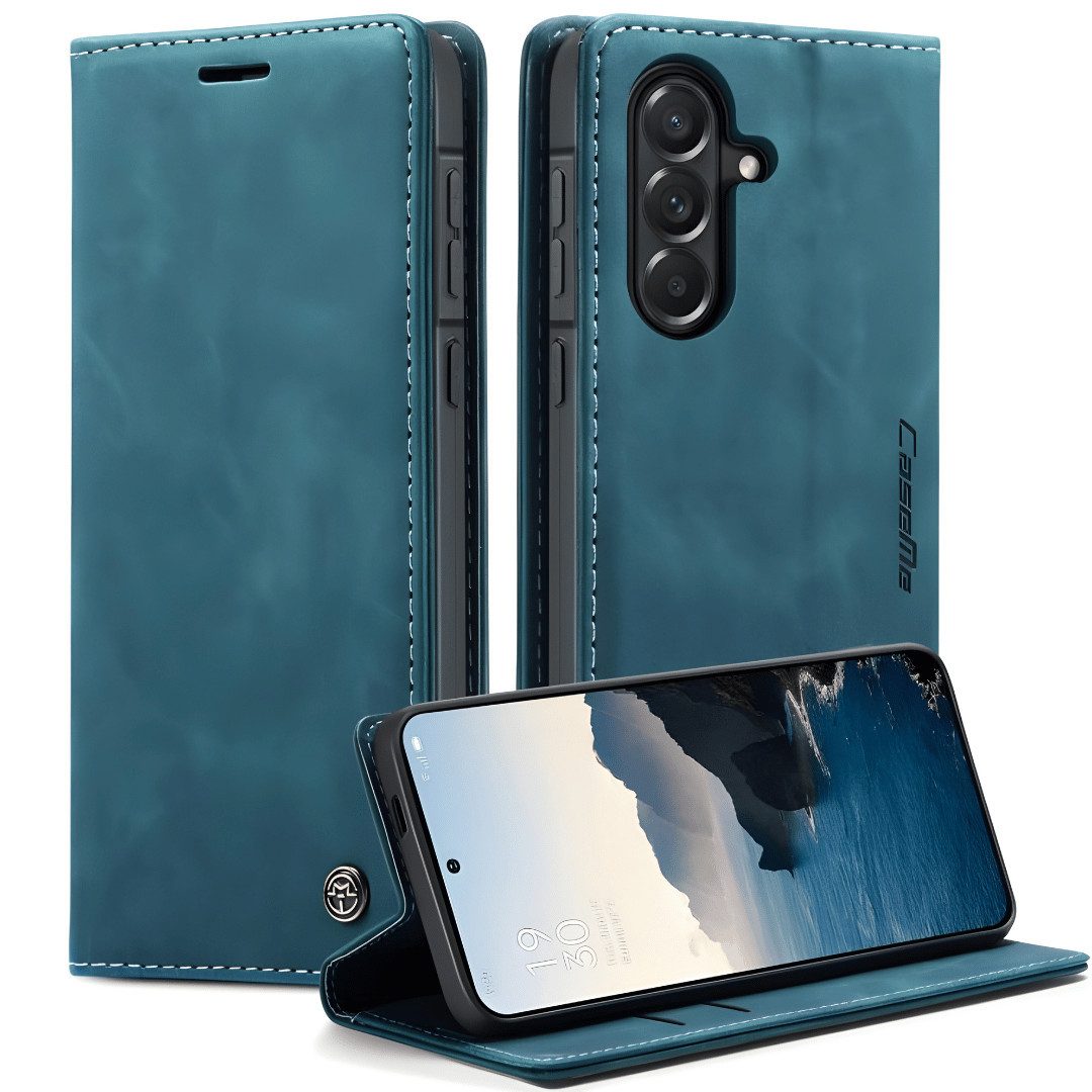 SmartUP Smartphone-Hülle für Samsung Galaxy A57 5G Klapphülle Fliphülle Tasche Full Case Cover 6,7 Zoll, Integrierte Standfunktion, zwei Kartenfächer