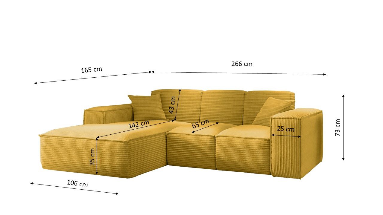 Kaiser Möbel Ecksofa Eckcouch SIENA L-Form, günstig online kaufen