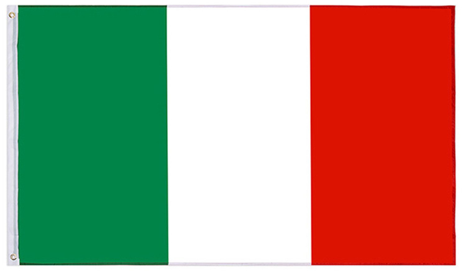 Lobwerk Flagge Italien Italy Flagge mit Ösen Fahne 150x90 Metalösen Wetterfest Fahnen