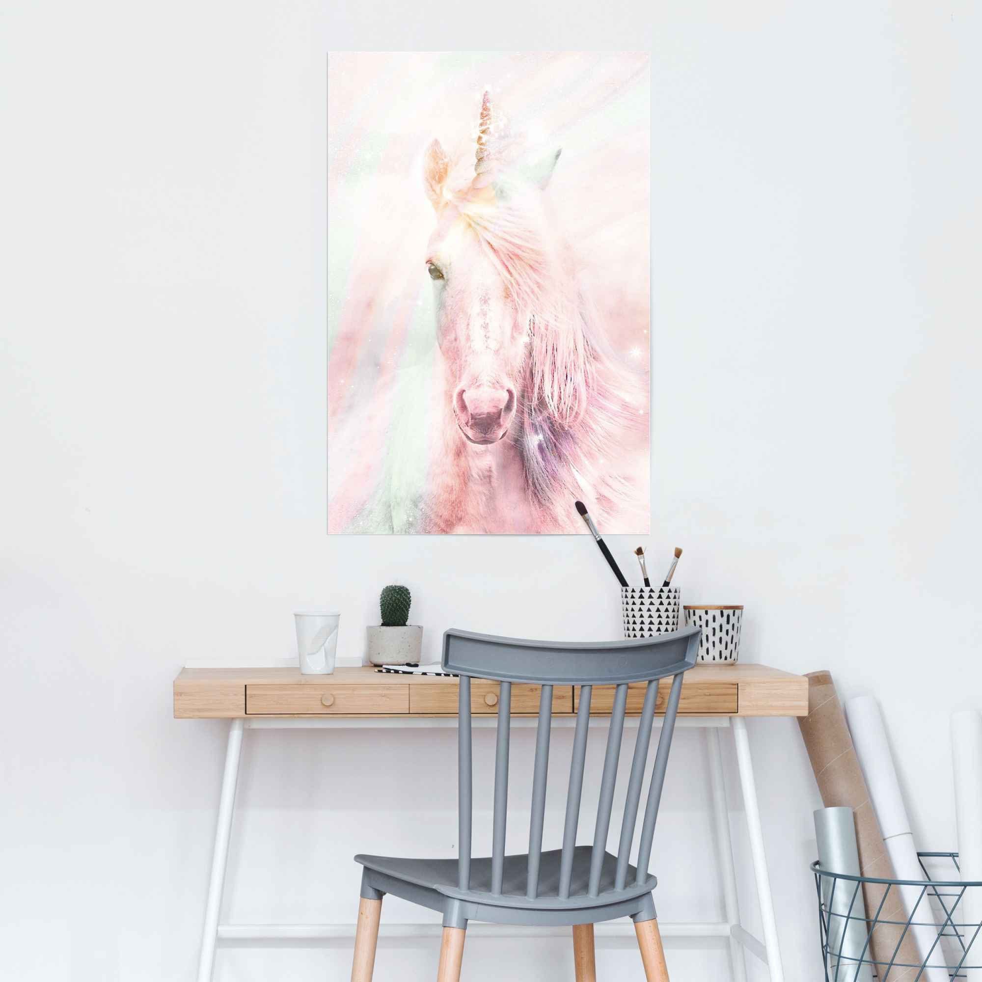 Reinders! Poster Poster Magisches Einhorn Farbenfroh - Fantasie - Pferd, Einhorn (1 St)