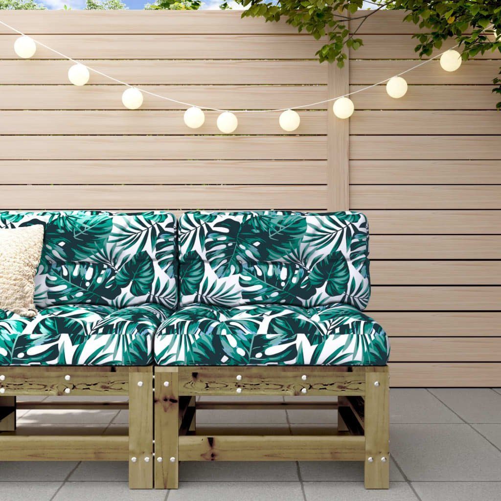 vidaXL Sofaelement Mittelsofa mit Kissen Kiefernholz Imprägniert (1 St)