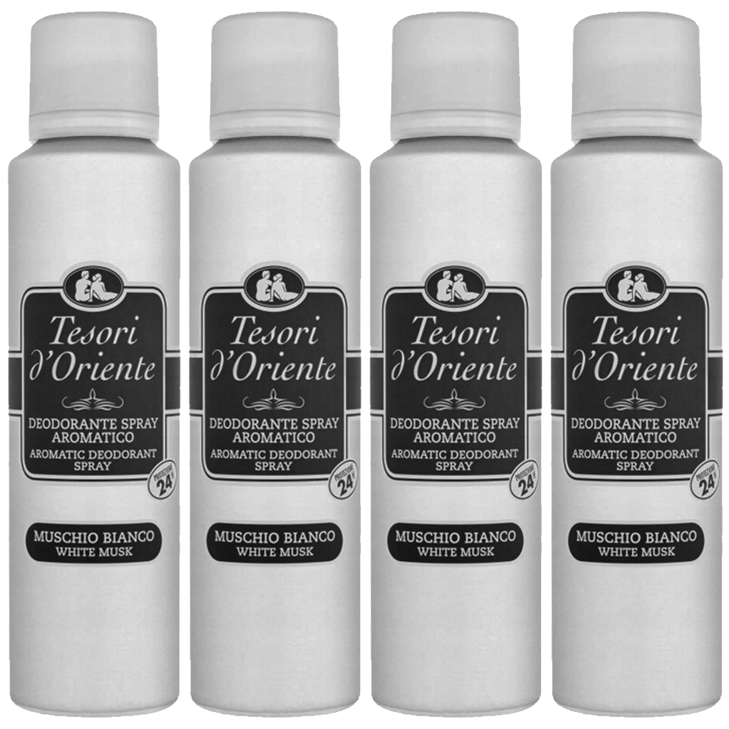 Tesori d´Oriente Bodyspray Tesori d'Oriente Muschio Bianco Deodorant 150 ml x4