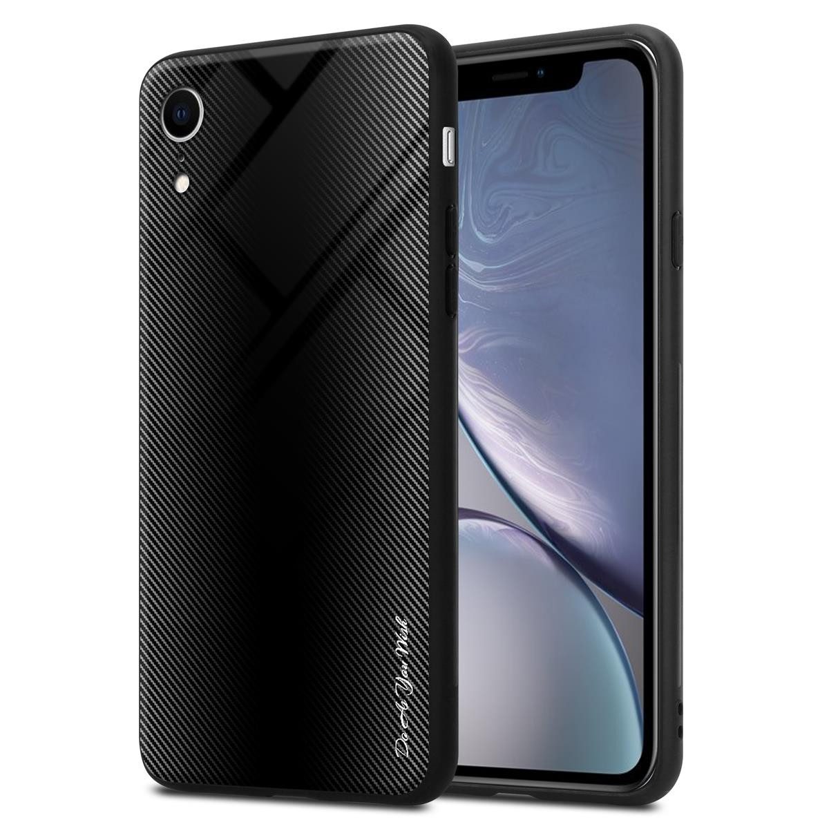 Cadorabo Handyhülle für iPhone XR Hülle Apple iPhone XR, Robustes Hard Case - Handy Schutzhülle - Hülle - Back Cover Bumper