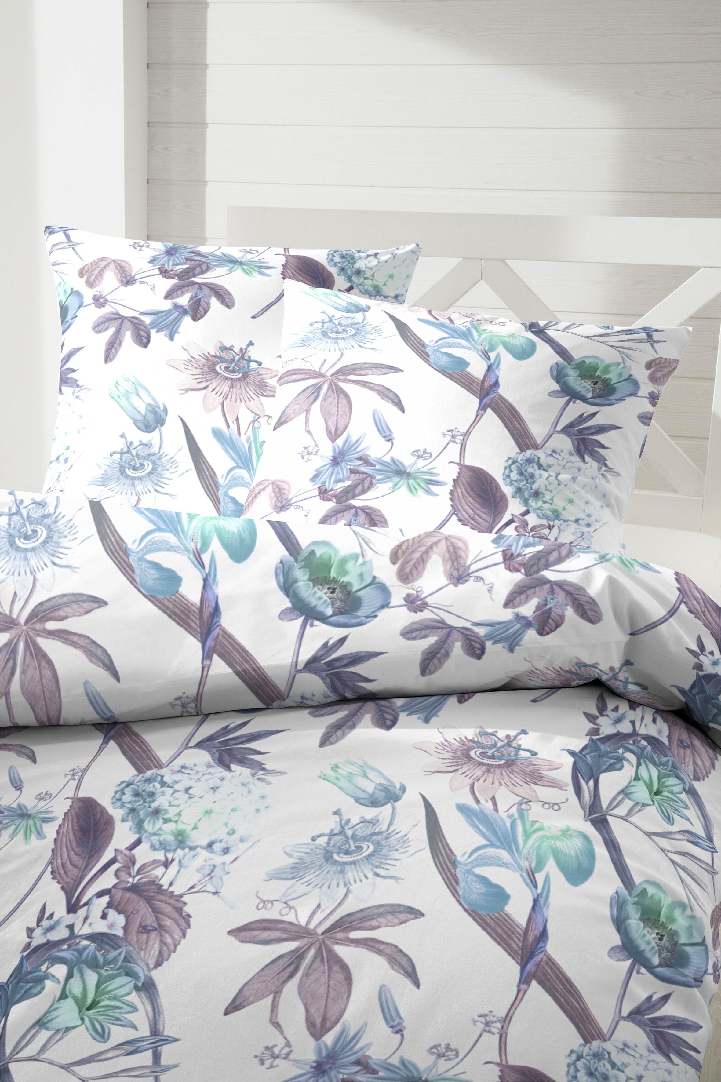 Primera Bettwäsche Flowerful, Mako-Satin, 2 teilig, günstig online kaufen