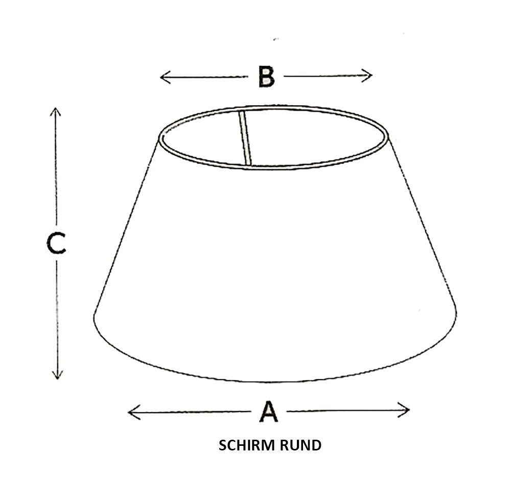 Dirk Davids Leuchten GmbH Lampenschirm Lampenschirme für Tischleuchte Rund Oxford Kariert Rot 30-20-17cm, Promotion