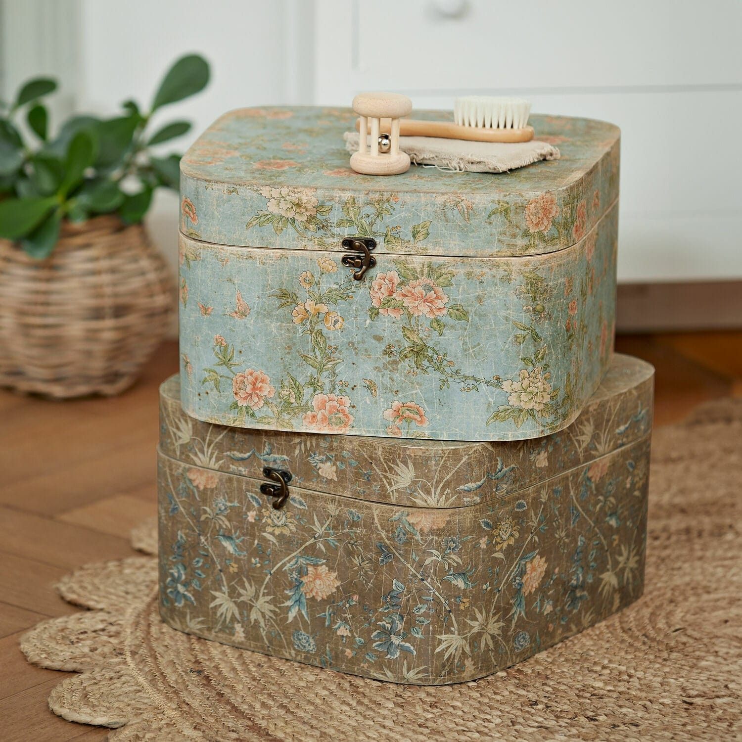 Mirabeau Dekokorb Box 2er Set Mafleur bunt (2er Set, 2er Set)