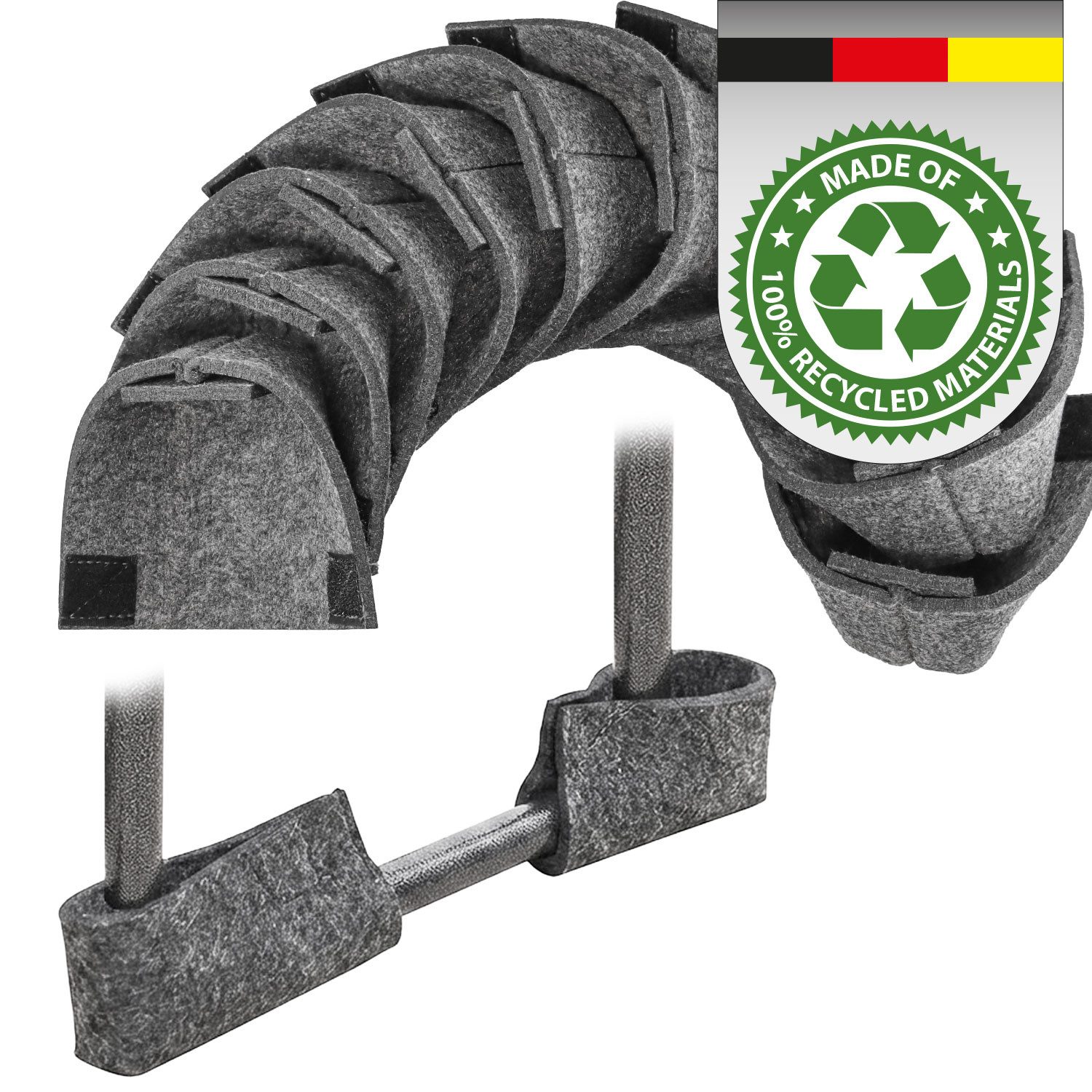 DuneDesign Schutz-Set 12er Set Filz Bodenschoner für Bierbank - Biertisch Möbelgleiter