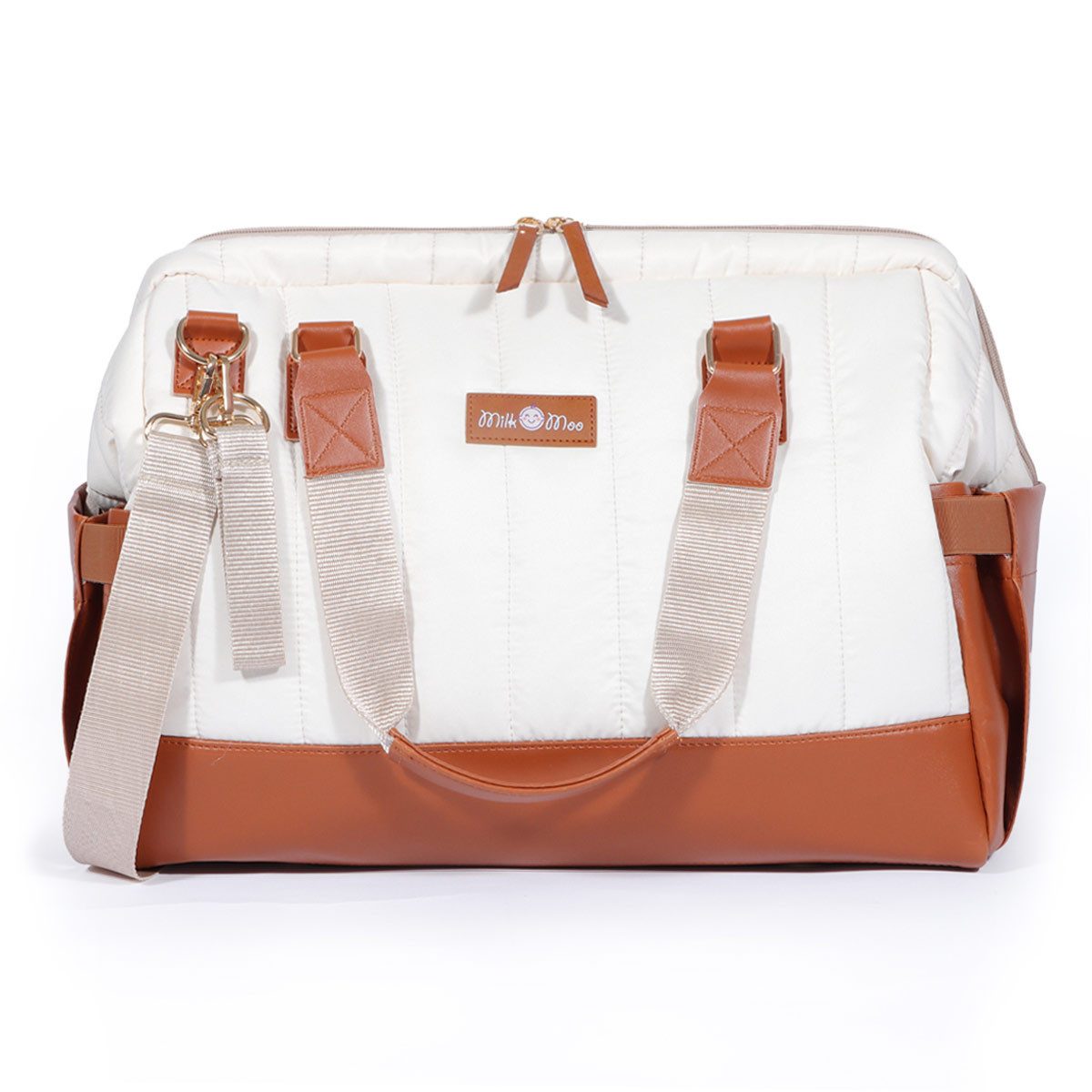 MILK&MOO Wickeltasche Milk&Moo Wickeltasche Auslaufsicher Baby Reisetasche Beige (1-tlg)