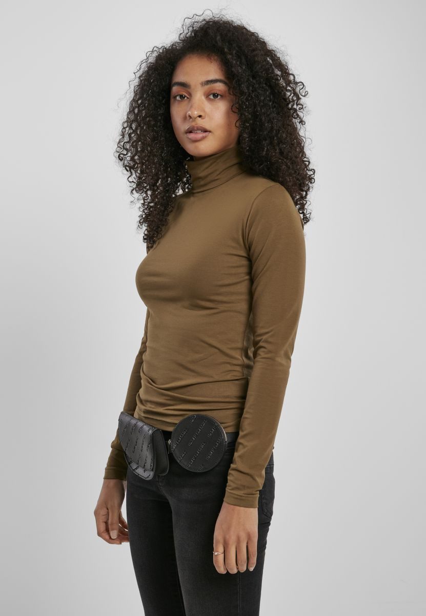 URBAN CLASSICS Langarmshirt Ladies Basic Turtleneck L/S Langarmshirt Damen günstig online kaufen