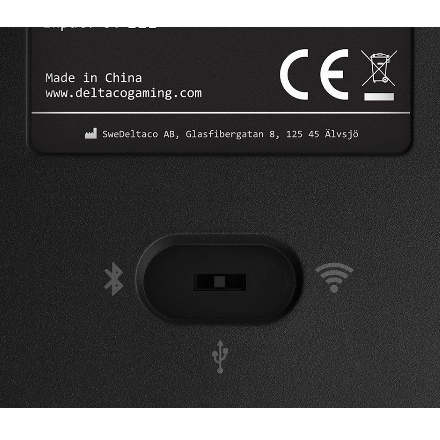 (inkl. Jahre Tastatur Drahtlose 5 Gaming Herstellergarantie) Mechanische schwarz DELTACO Deutsches Gaming-Tastatur Layout