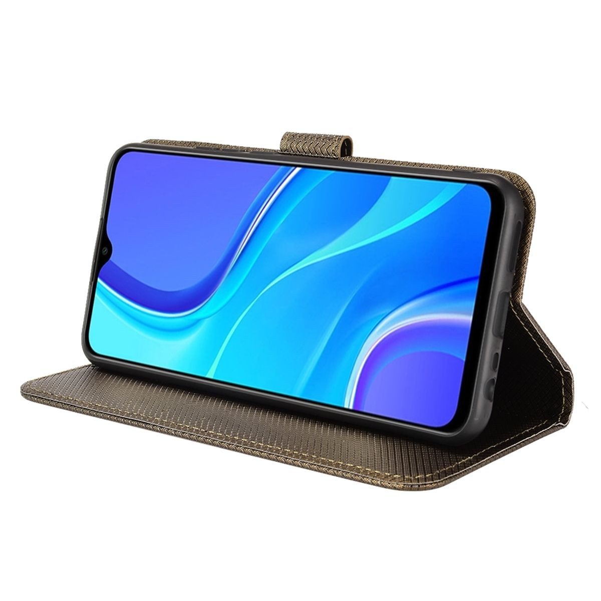 König Design Handyhülle Xiaomi Redmi 9, Schutzhülle Schutztasche Case Cover Etuis Wallet Klapptasche Bookstyle